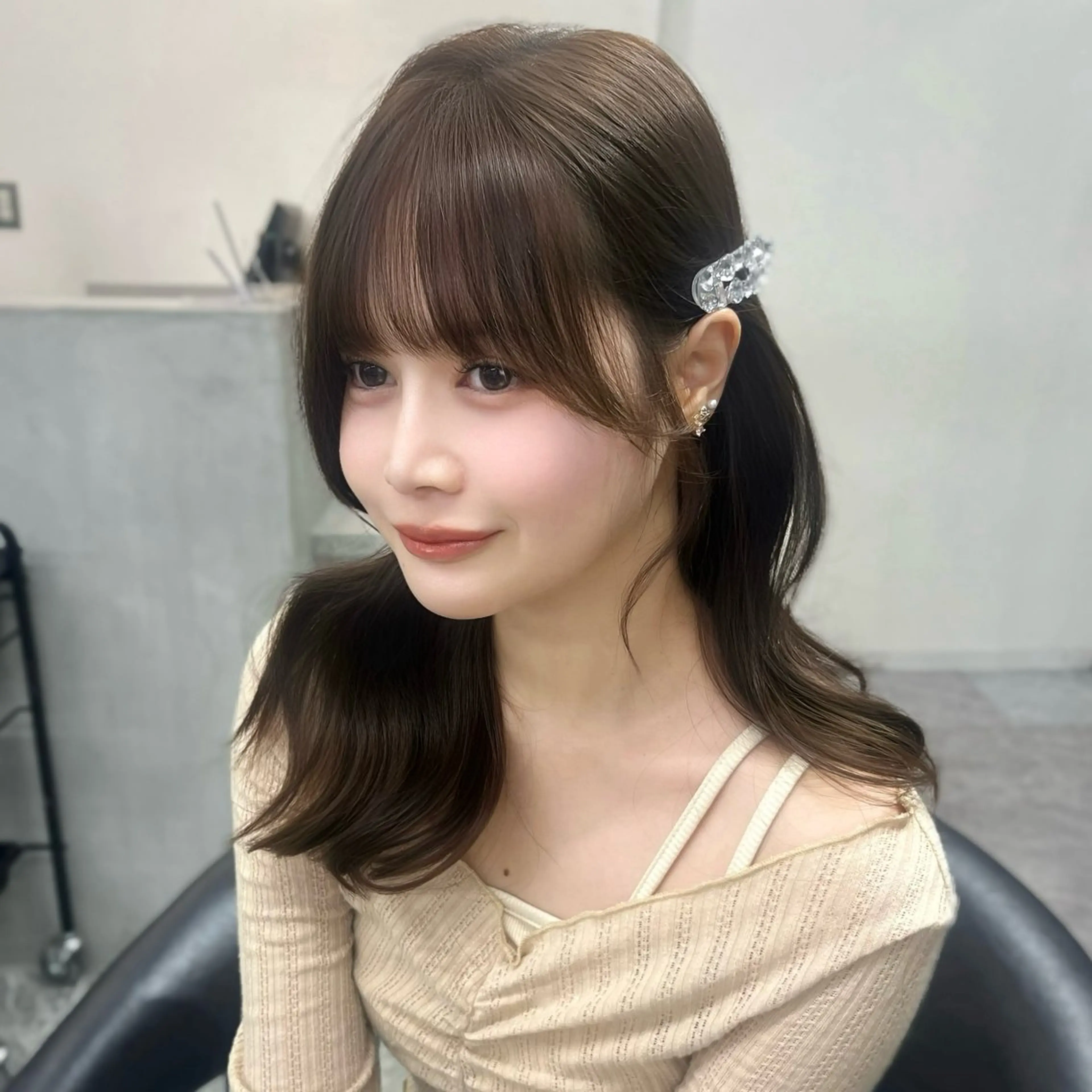 セミロング 顔周り指名NO.1 🤍似合わせ／Maoのヘアスタイル