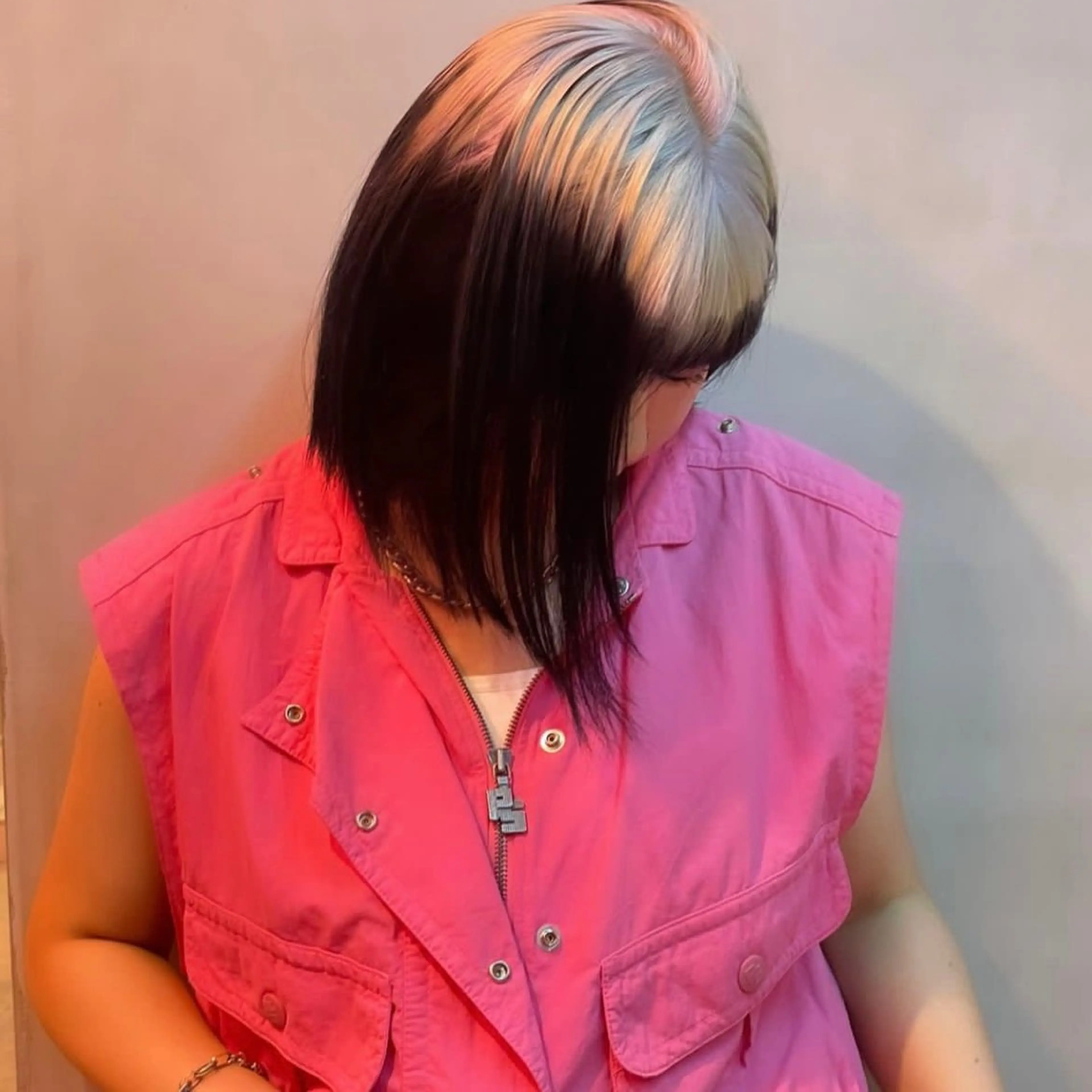 ショート カラー 花香竜太/エクステ /ハイトーンカラーのヘアスタイル