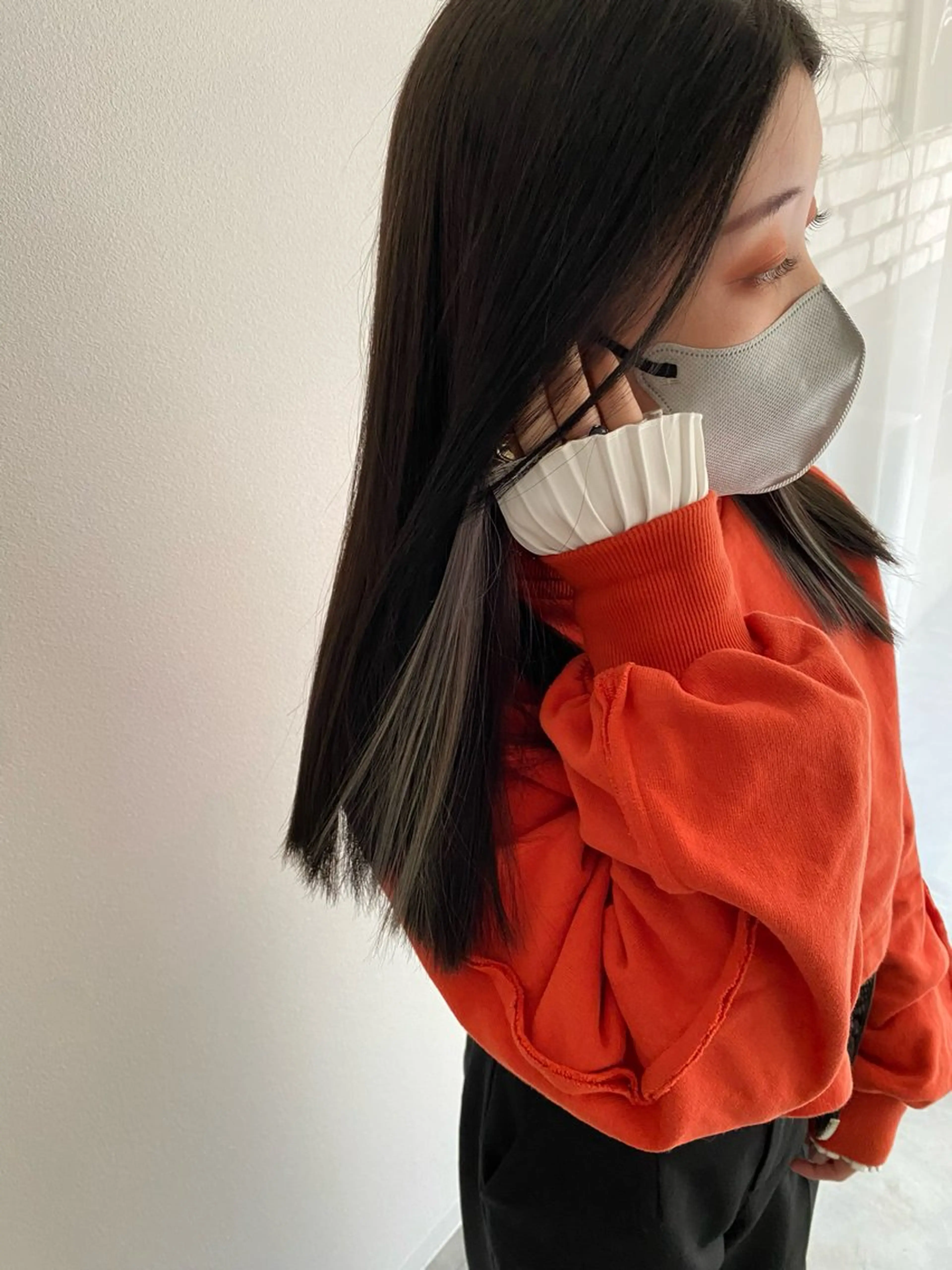 セミロング カット ヘアカラー 指名支持率NO.1 スタイリストのヘアスタイル