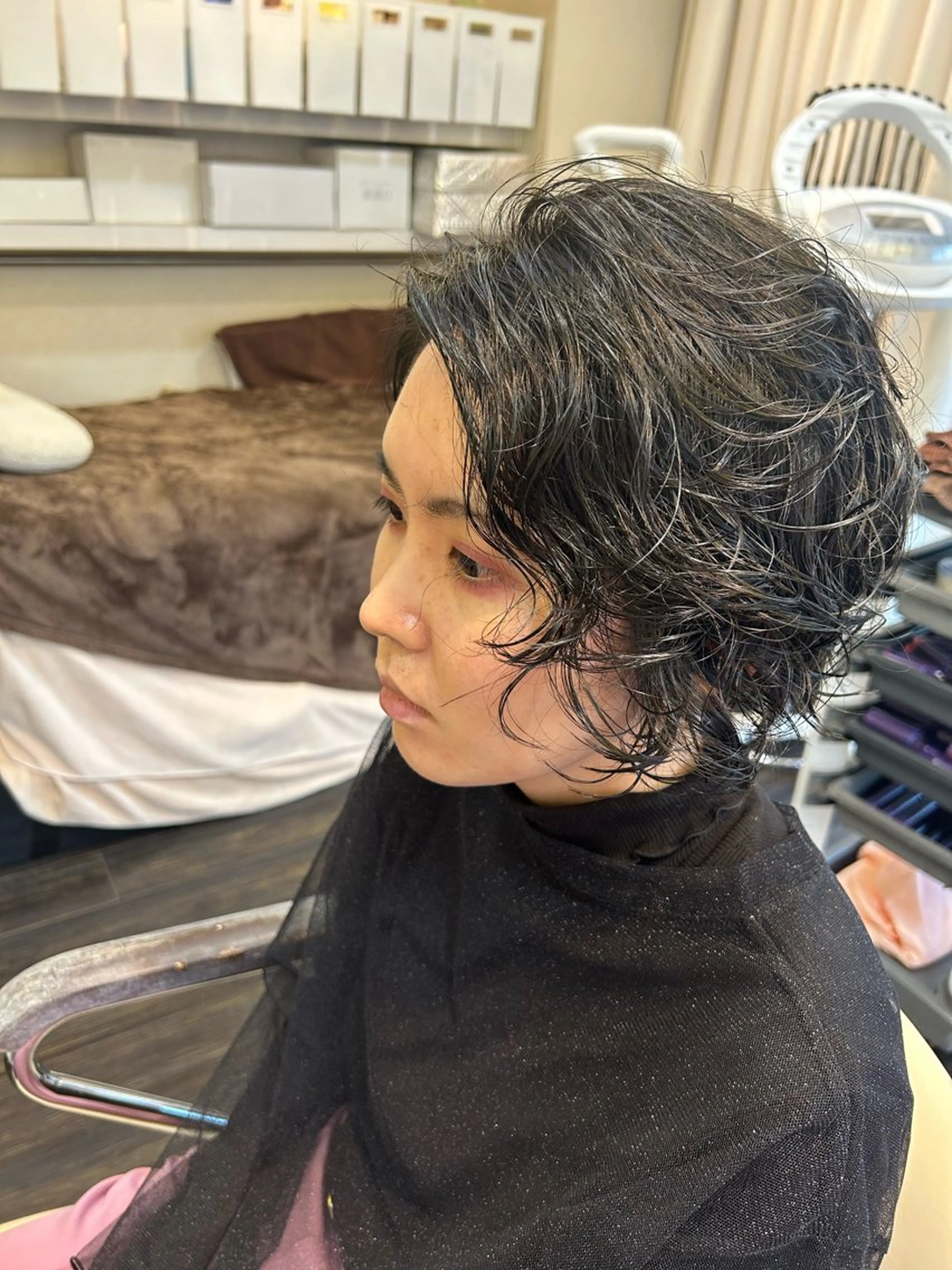 ミディアム パーマ カット トリートメント ヘッドスパ ヘアセット DiMPlE  ディンプル所属・🌸スタイリスト 山浦美恵のヘアスタイル