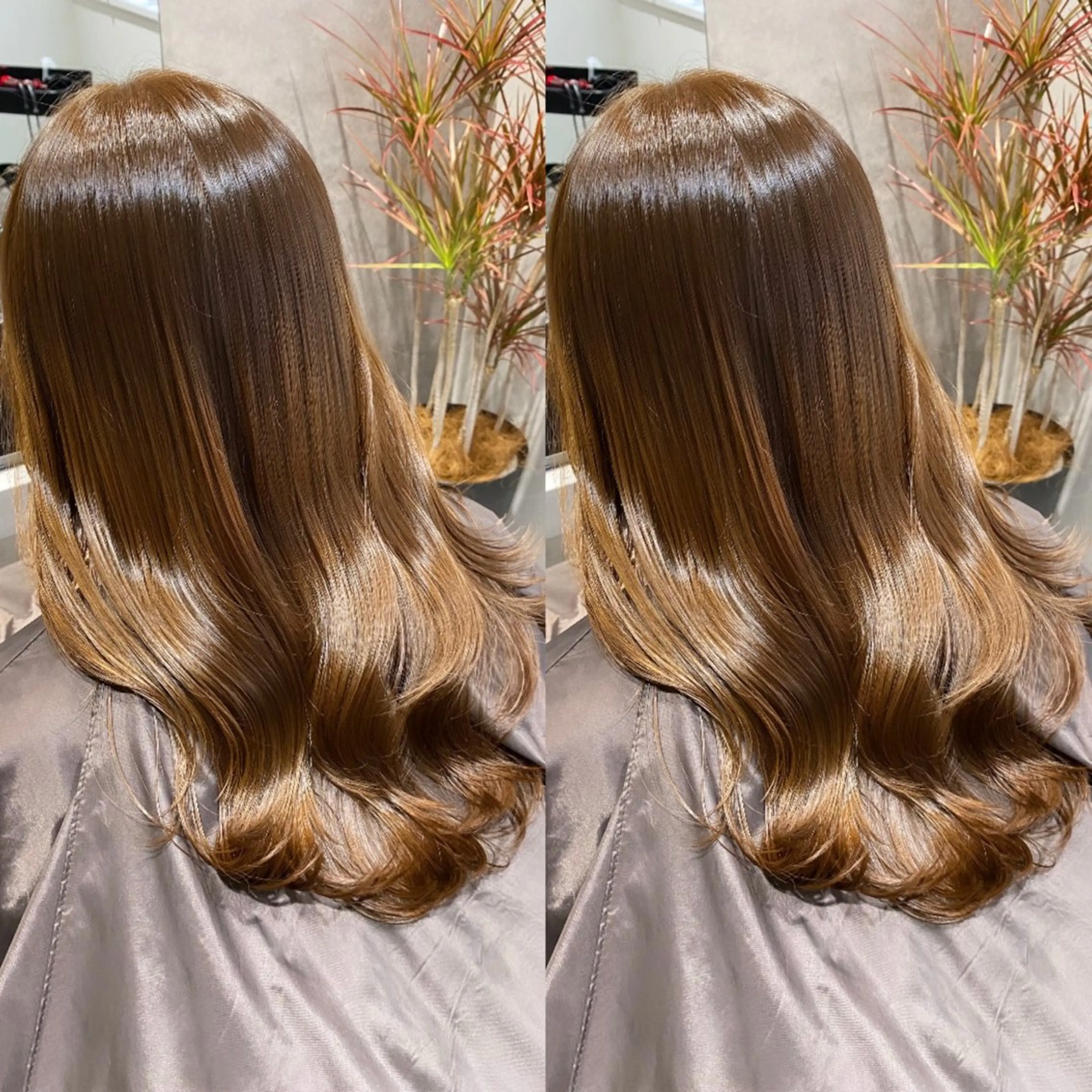 ミディアム カット ヘアカラー トリートメント 髪質改善専門店waTatori〜私のトリートメント〜所属・新宿🫧髪質改善🫧 艶カラー🫧個室のヘアスタイル