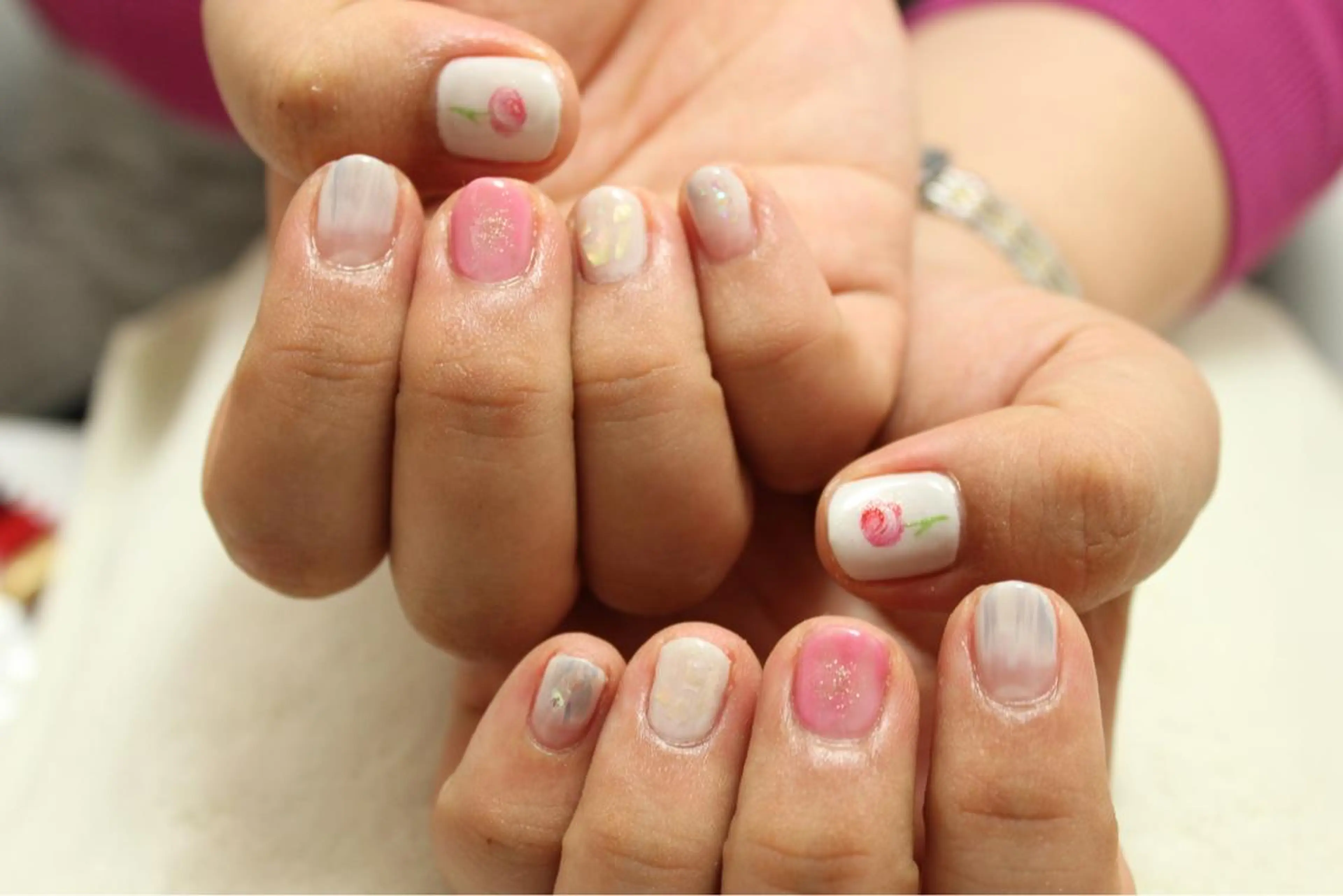 ネイル ニュアンスネイル ピンク ハンドネイル Ｋ minamiのネイルデザイン