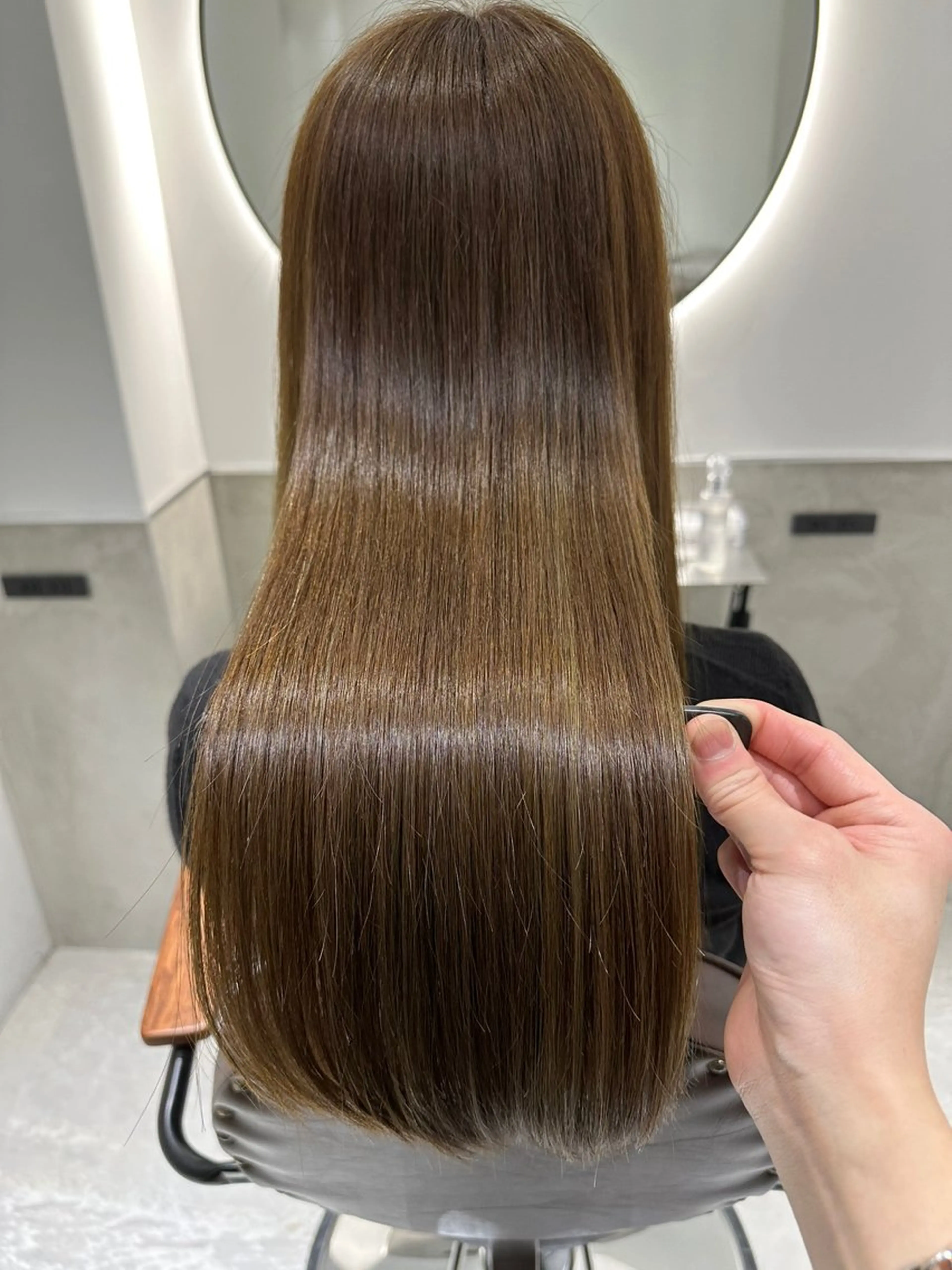 ロング カラー 髪質改善 トリートメント ヘアカラー トリートメント 銀座No.1髪質改善 縮毛矯正/本木のヘアスタイル