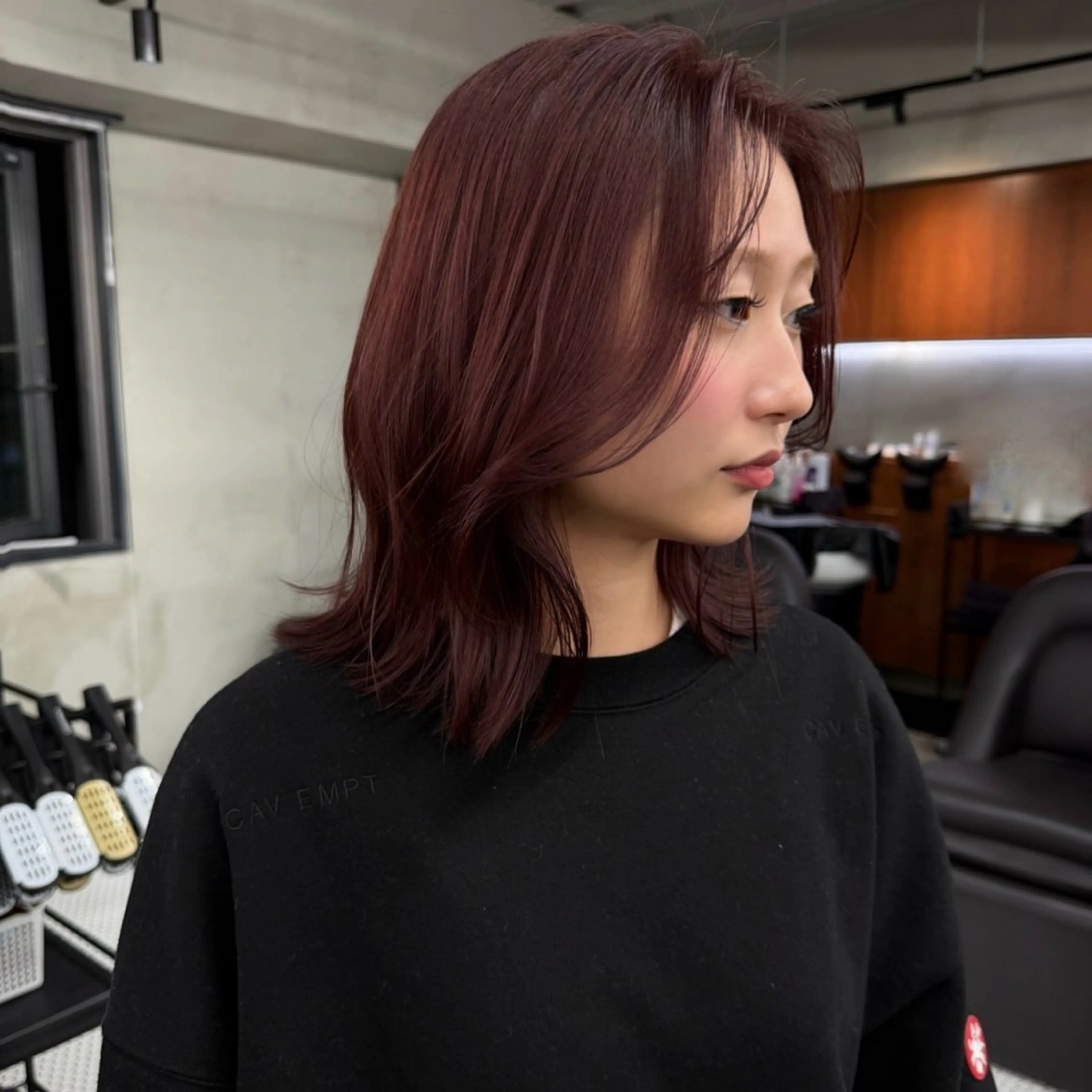 ミディアム カラー カット ヘアカラー トリートメント 🍒暖色カラー🍒 渋谷/YUUのヘアスタイル