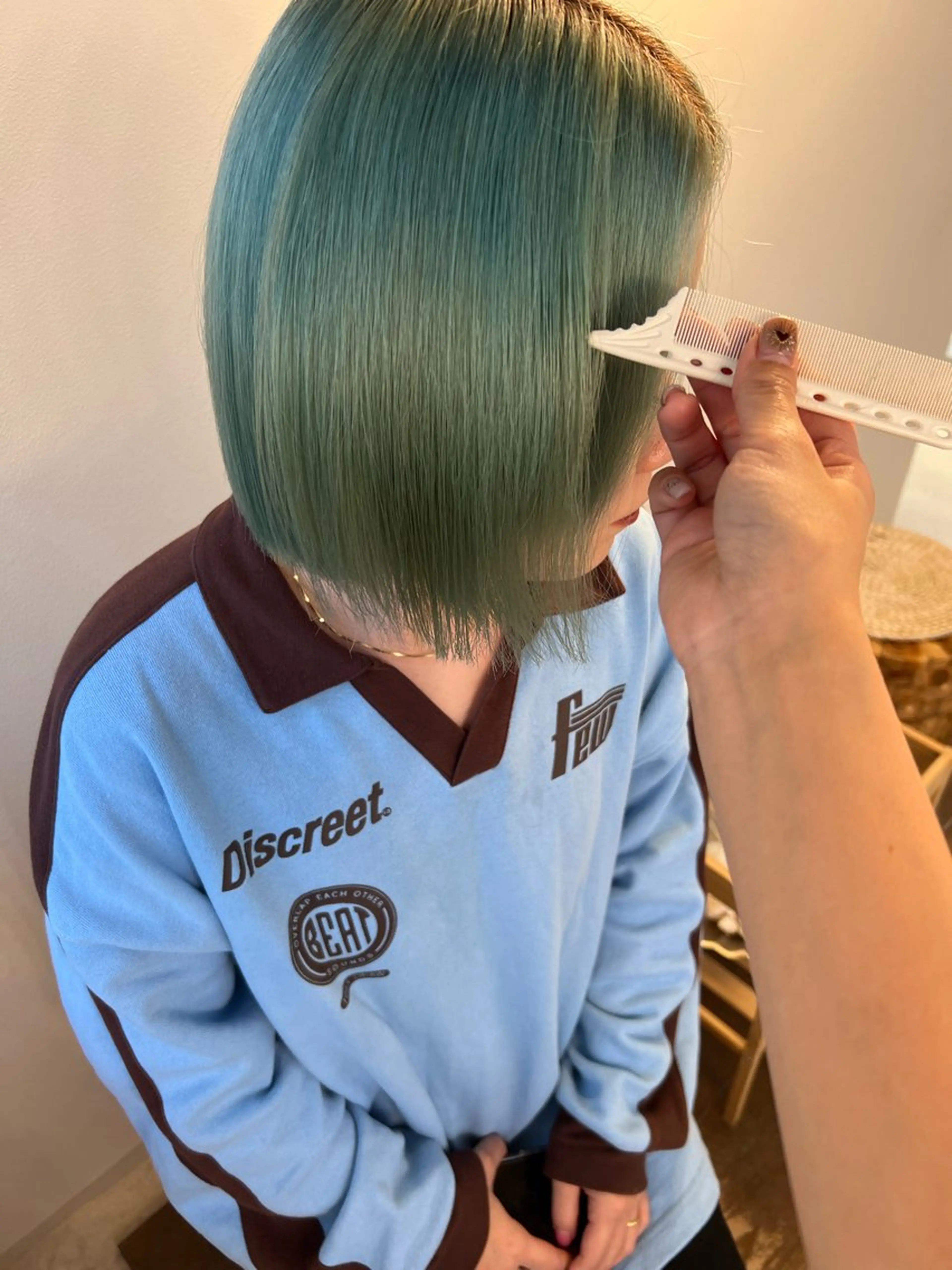 ミディアム ヘアカラー ココルアナ 豊中美容室のヘアスタイル