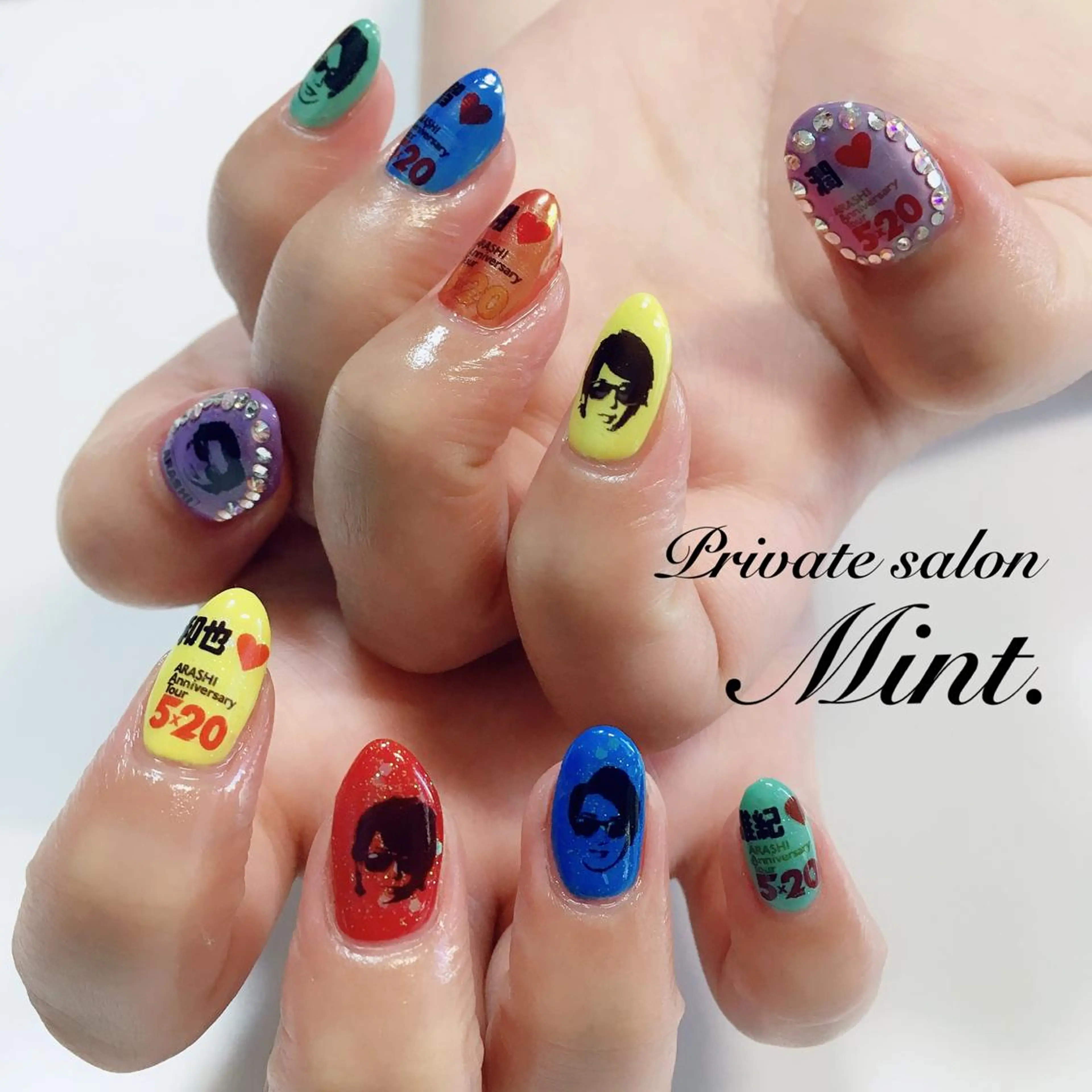 ミディアム ネイル ジェルネイル 持ち込み ハンドネイル Mint. nailのネイルデザイン