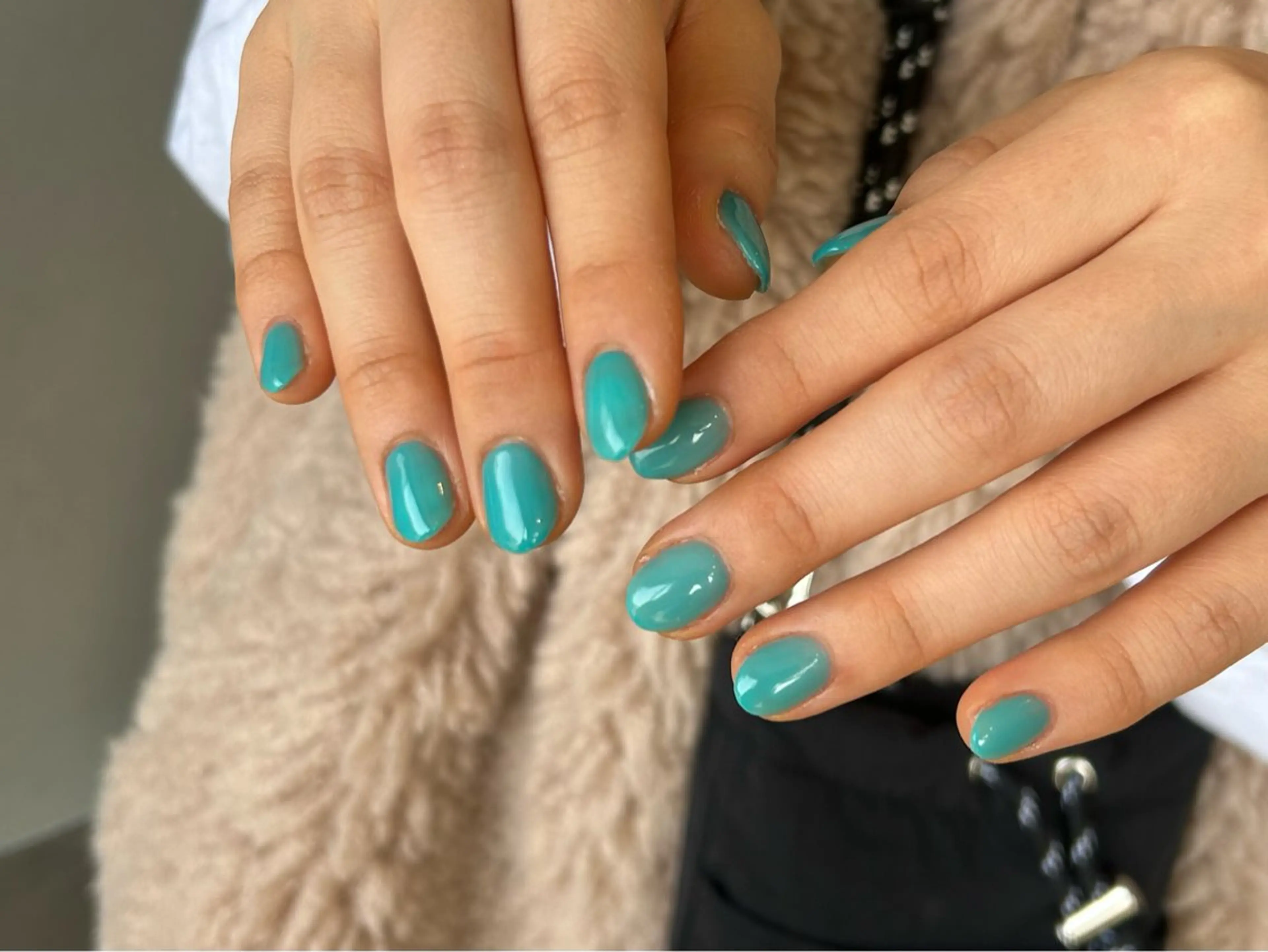 ネイル ブルー グリーン ハンドネイル lead nail yuraのネイルデザイン