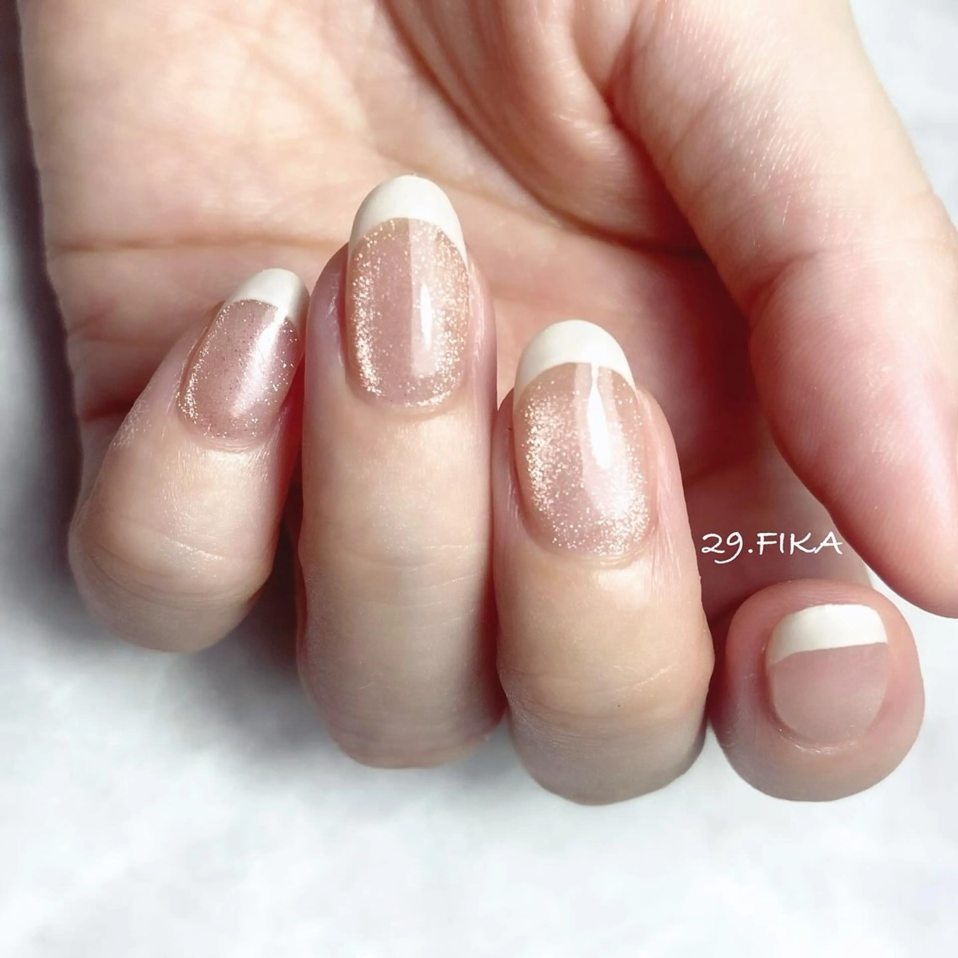 ネイル フレンチネイル マグネットネイル 29.FIKA misaのネイルデザイン
