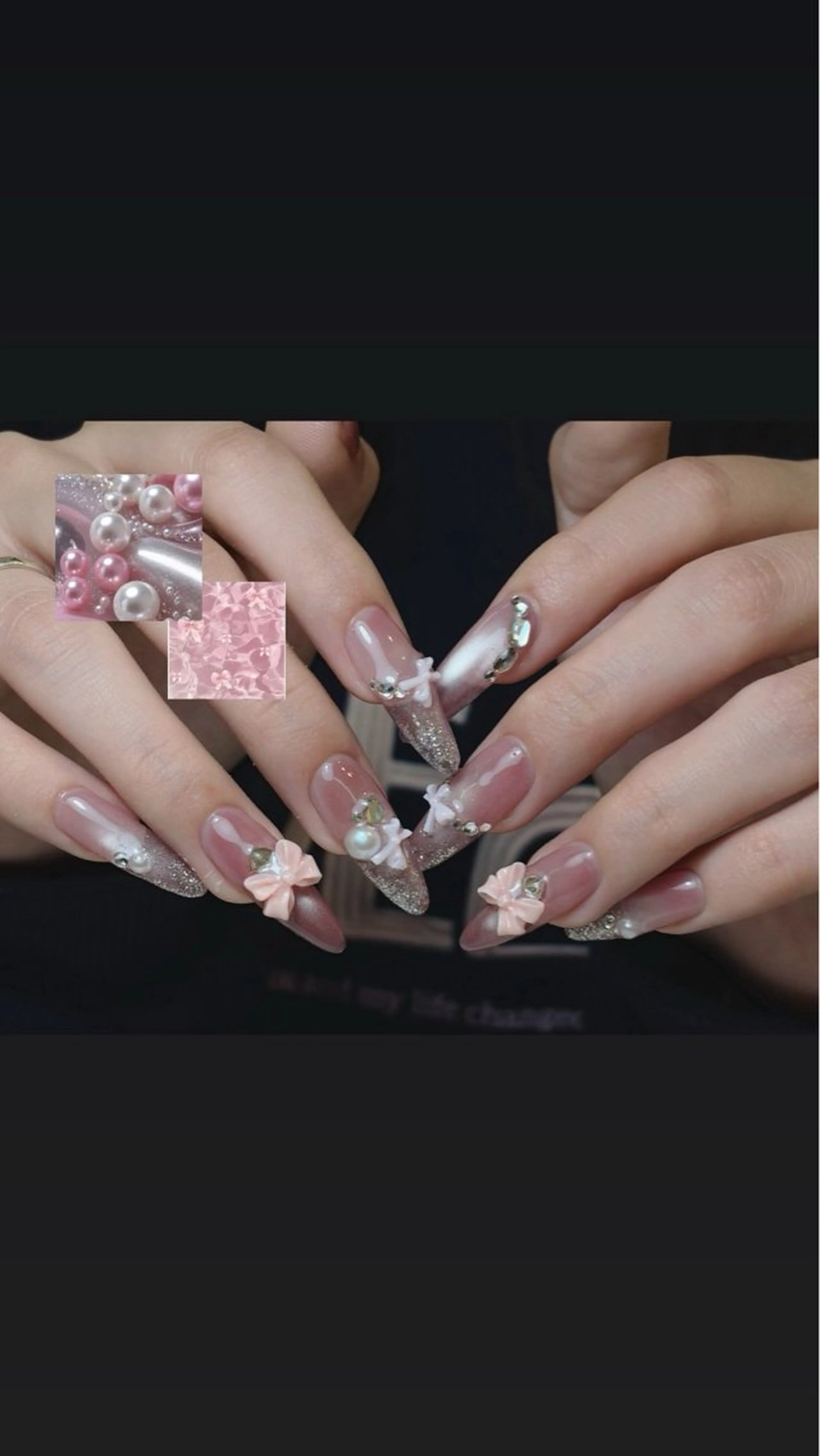 ネイル チークネイル フレンチネイル 韓国ネイル マグネットネイル 持ち込み ハンドネイル Hi nail🎀 池袋kozueのネイルデザイン