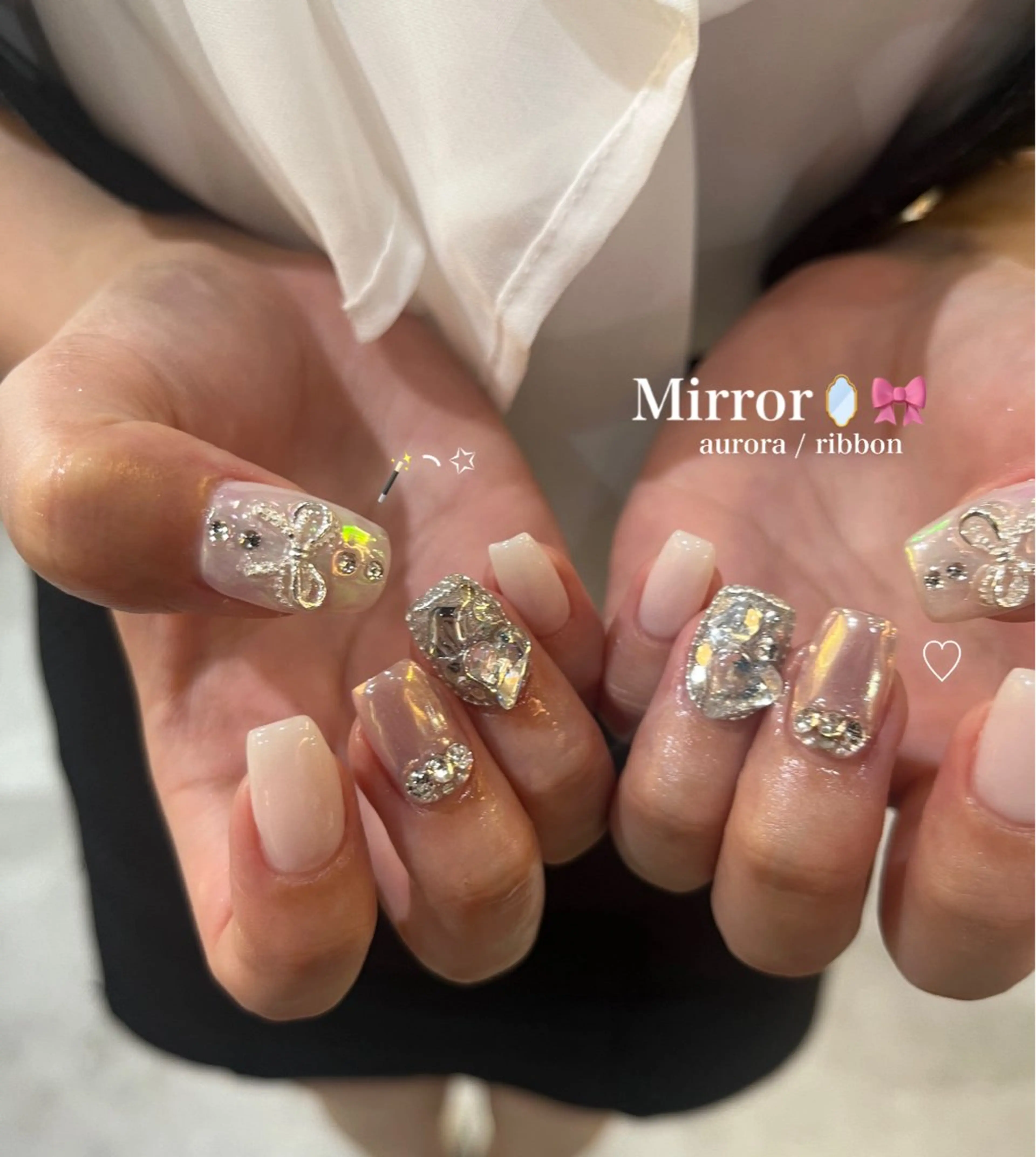 ネイル オーロラネイル ハンドネイル Ibuki 🎀仙台パルコ🎀のマツエク・マツパデザイン