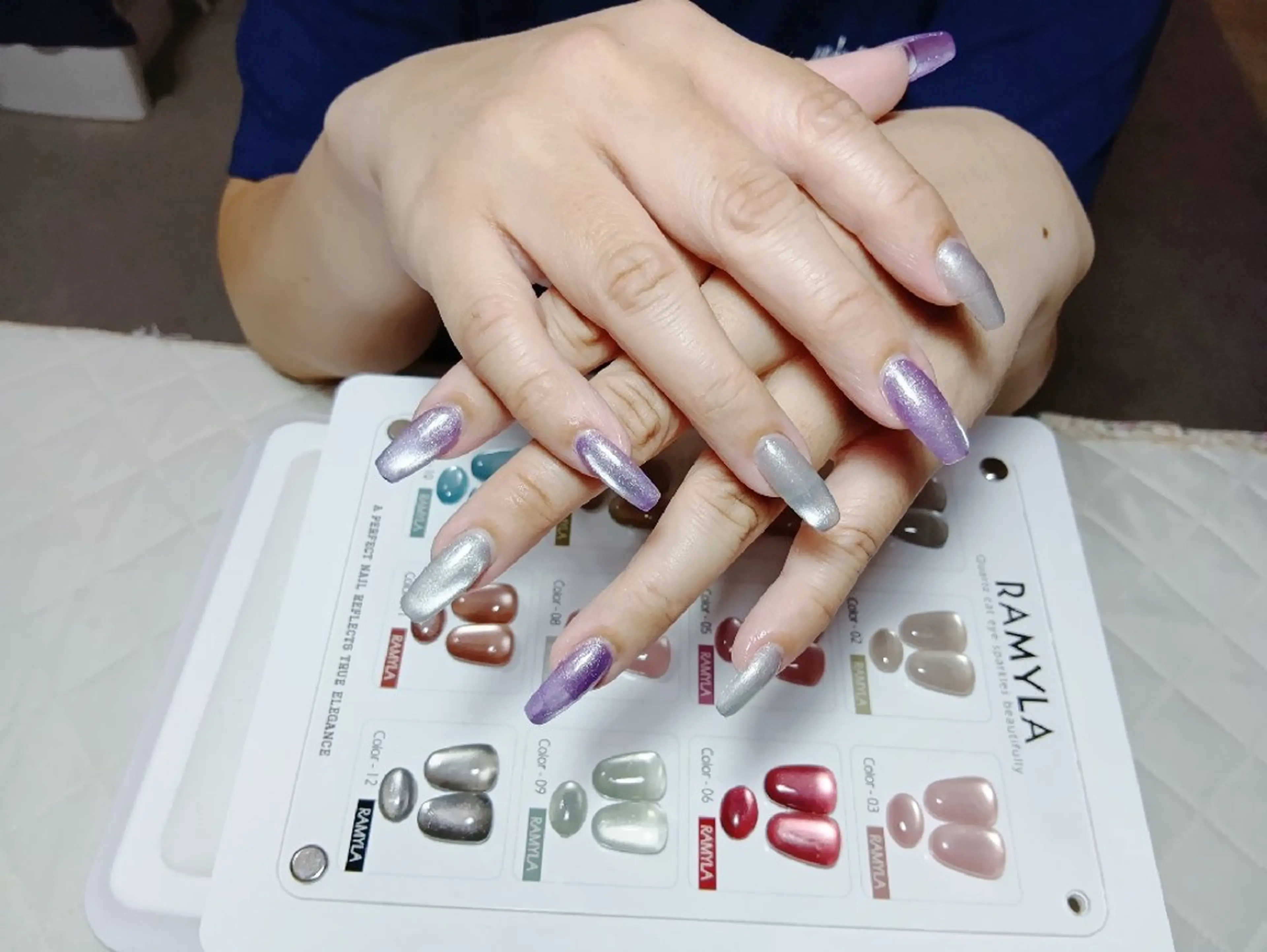 ネイル 長さ出し マグネットネイル ネイルチップ ヒナネイルサロン所属・Hina ネイルサロンのネイルデザイン