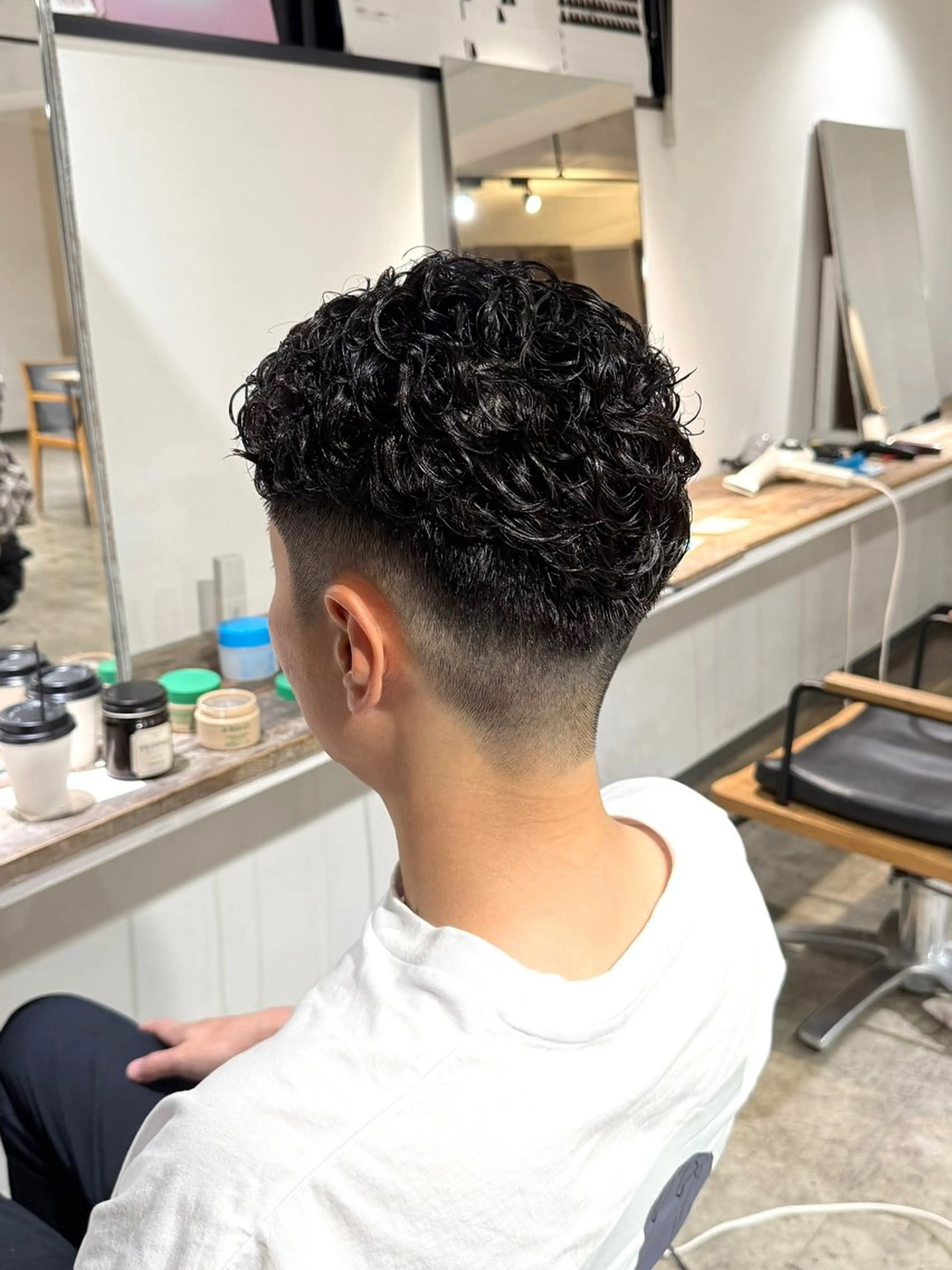 パーマ メンズ オールバック メンズパーマ カット パーマ トリートメント 骨格補正施術/メンズ 専門美容師/YUYAのヘアスタイル