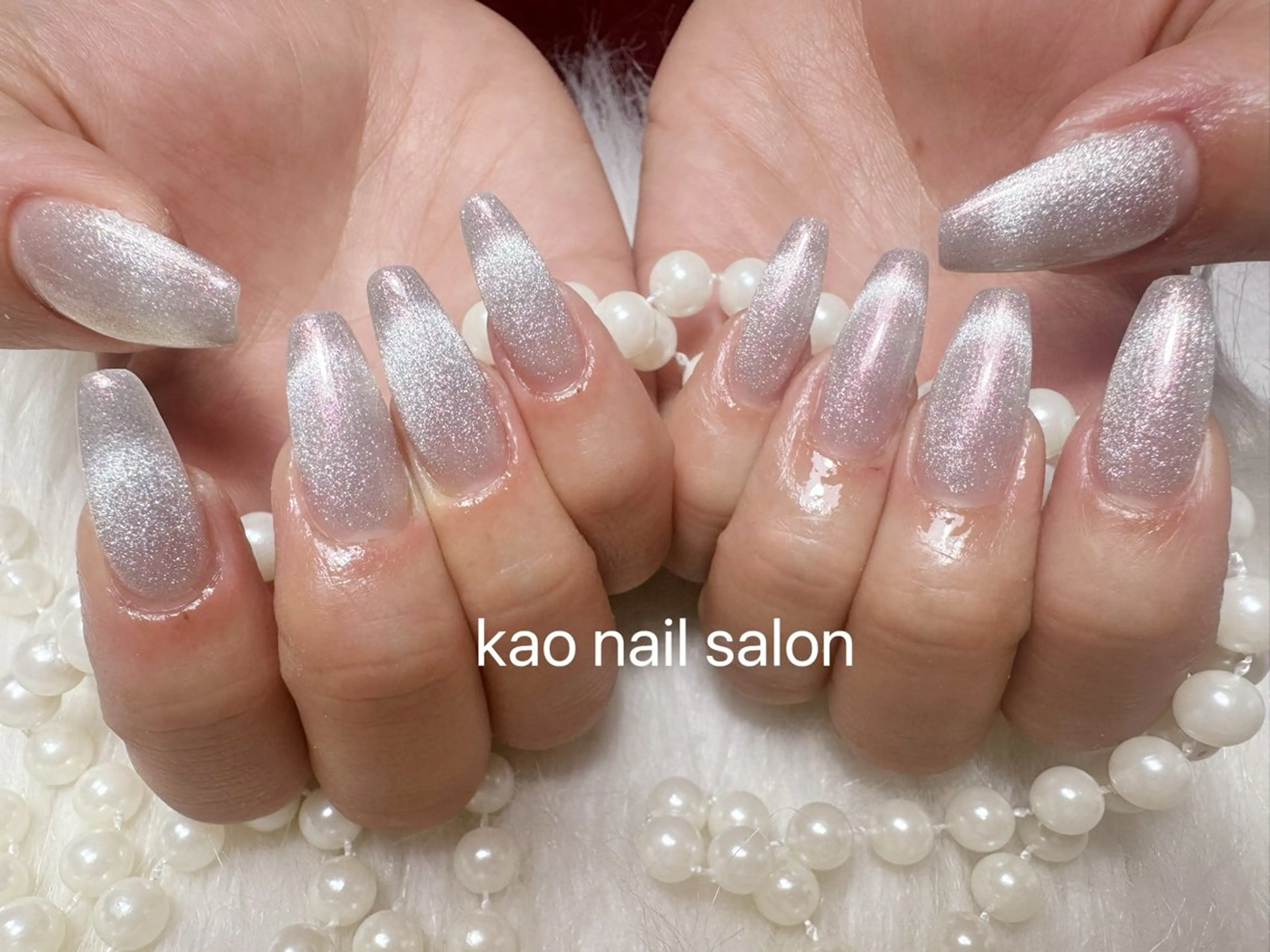 ネイル ハンドネイル kao nail マグネット/長さだしのネイルデザイン