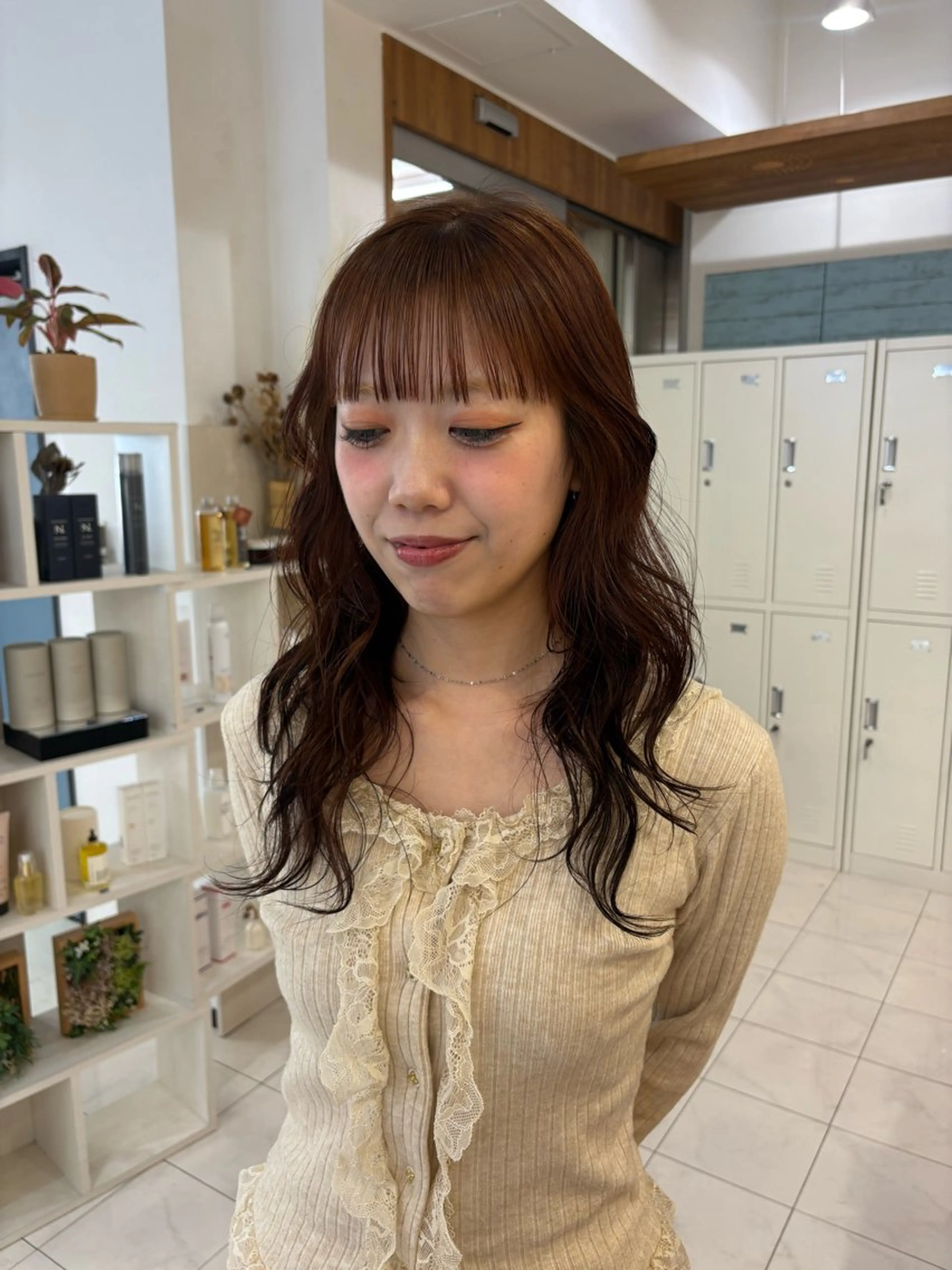 ロング カラー ブリーチ ヘアカラー くびれヘア/レイヤー カット/ユウカのヘアスタイル