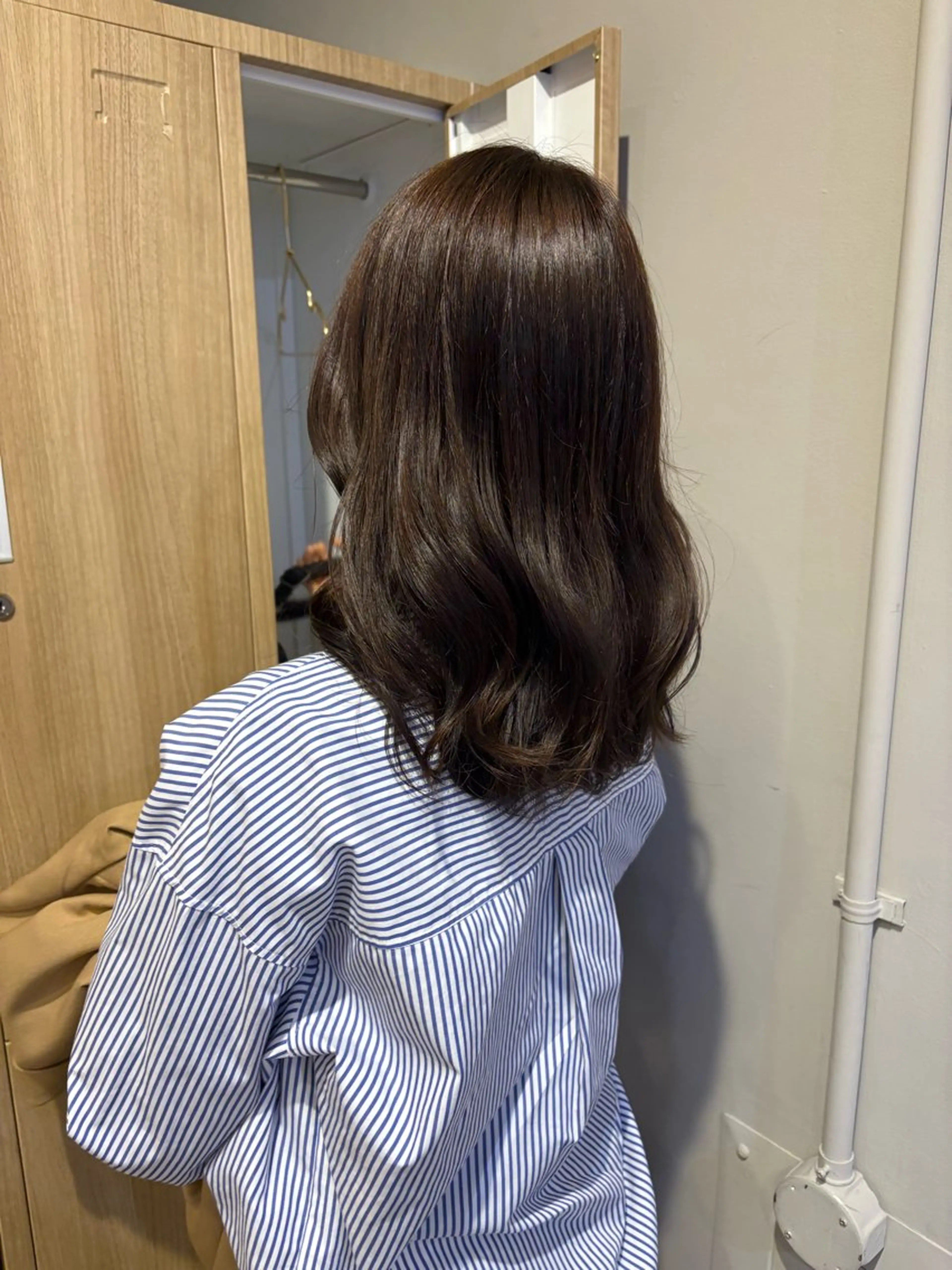 ミディアム カット ヘアカラー トリートメント レイヤーカット ✨️奥田良太✨️のヘアスタイル