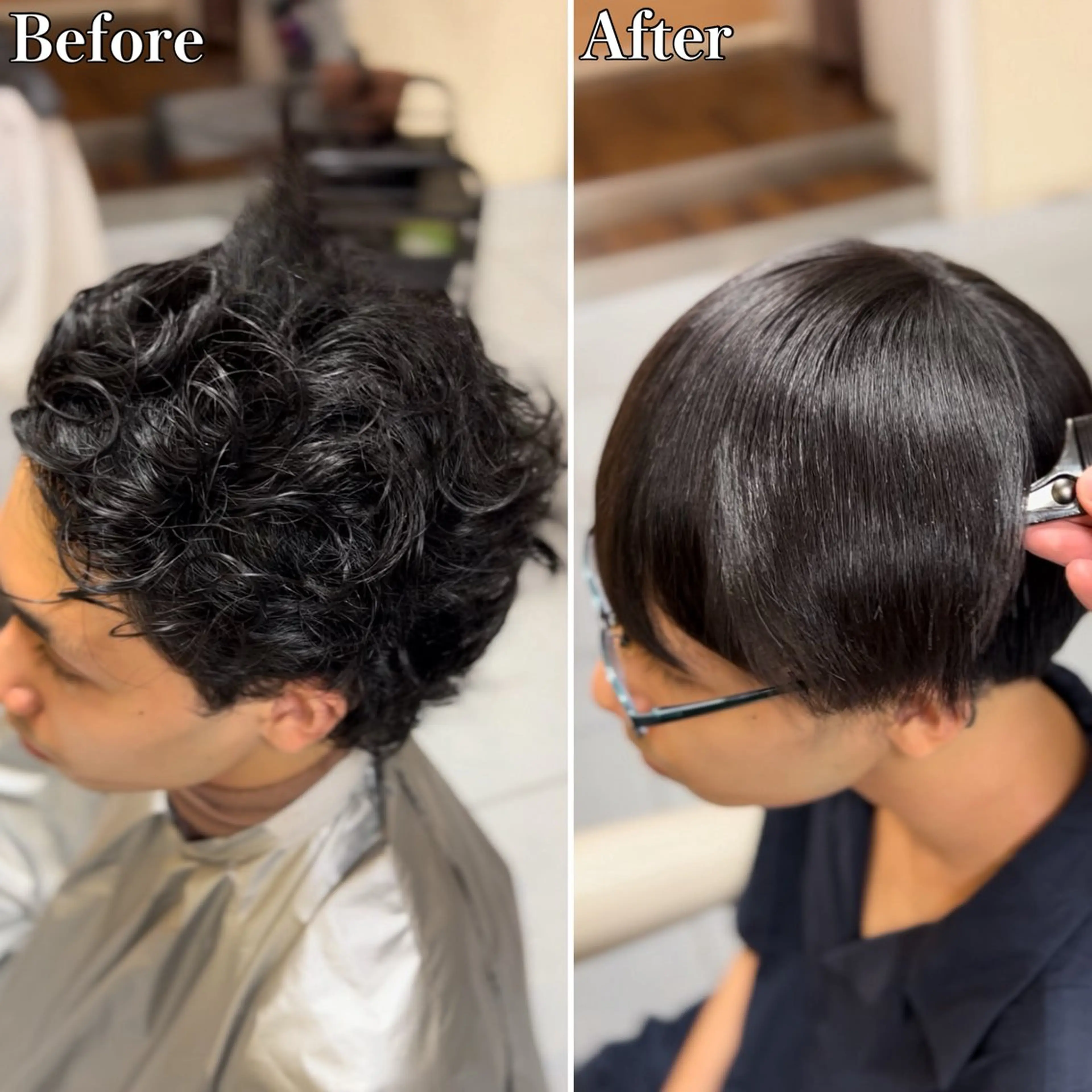 ミディアム パーマ メンズ センターパート メンズ韓国風 マッシュ 韓国風ヘア 縮毛矯正 カット 縮毛矯正 トリートメント 🔮メンズ縮毛矯正 毛流れパーマ💎竹永のヘアスタイル