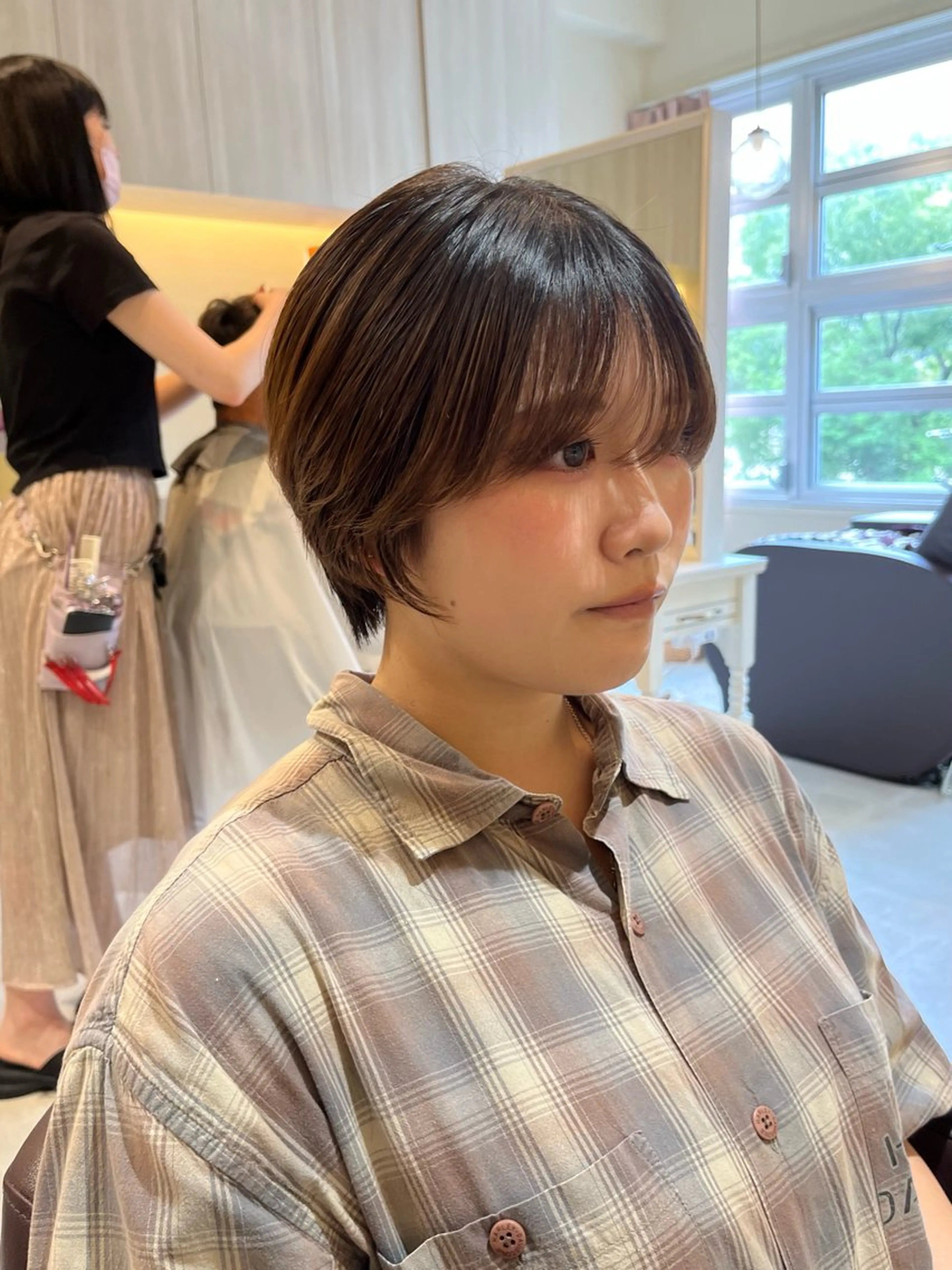 ショート ショートボブ ハンサムショート ボブ ショートヘア mulum所属・髪質改善/艶髪/韓国 ヘア[マンツーマン]のヘアスタイル