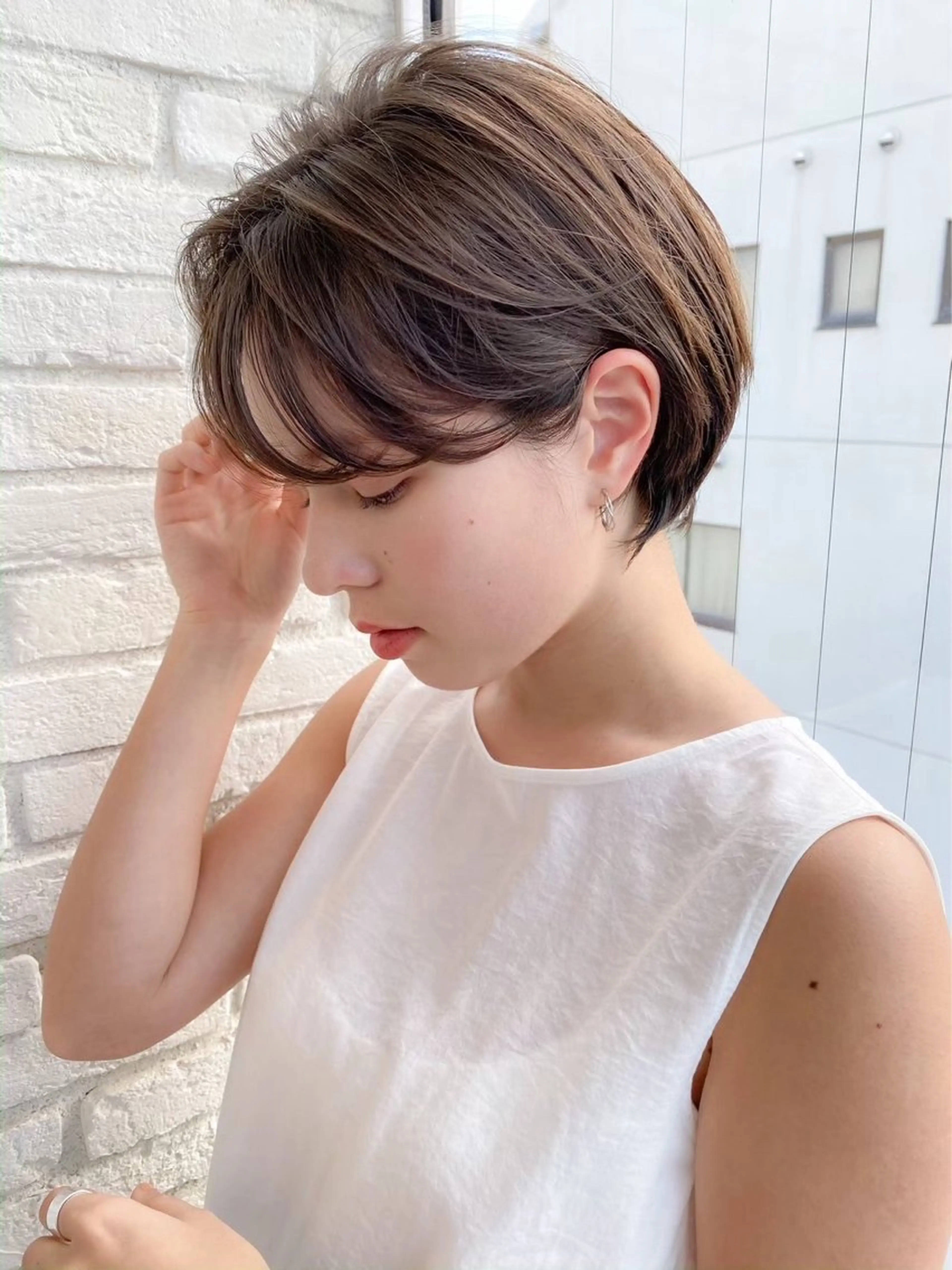 ショート カラー 似合わせボブ🌺 艶髪特化💗村松優斗のヘアスタイル