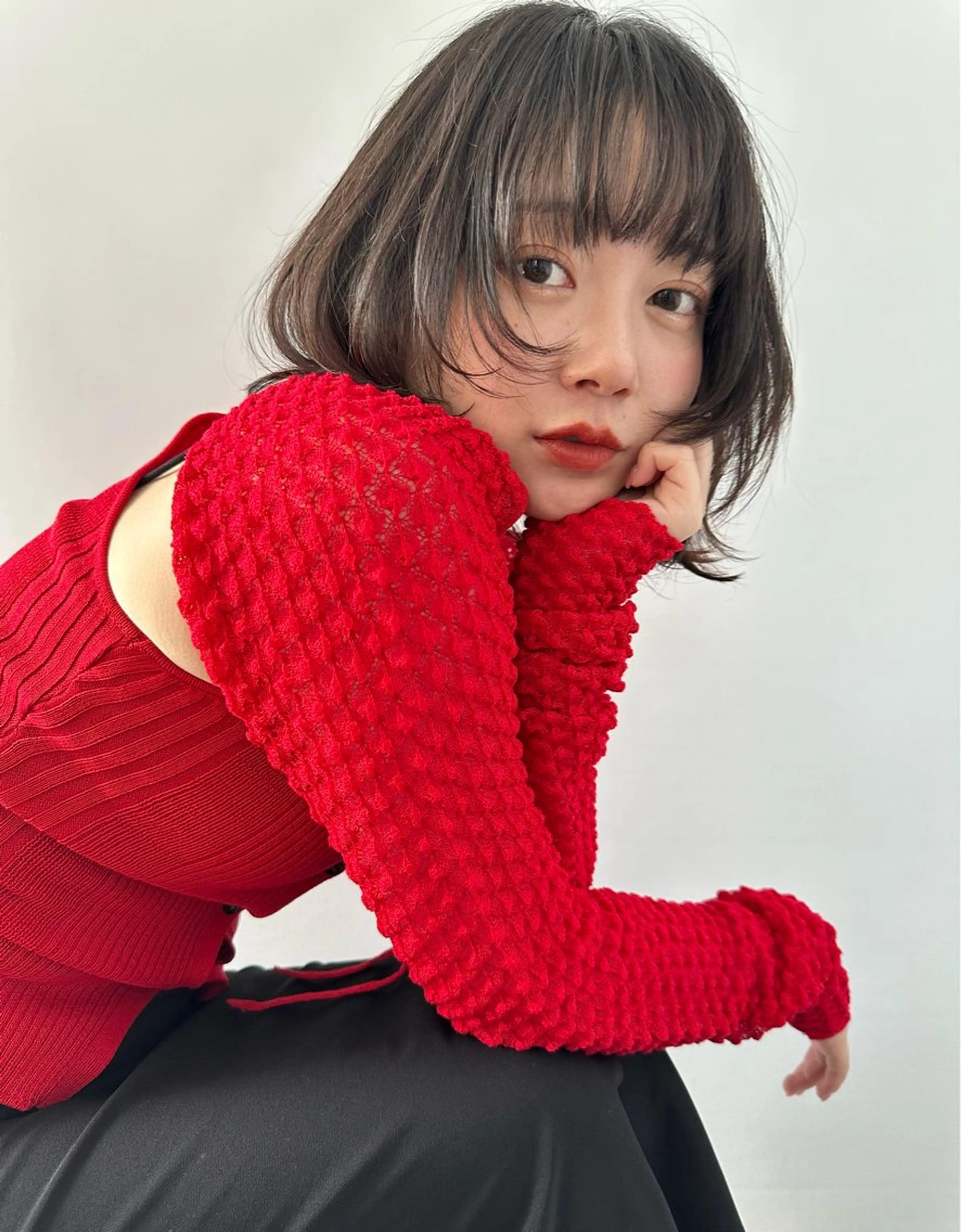 前髪、顔まわりカットの写真