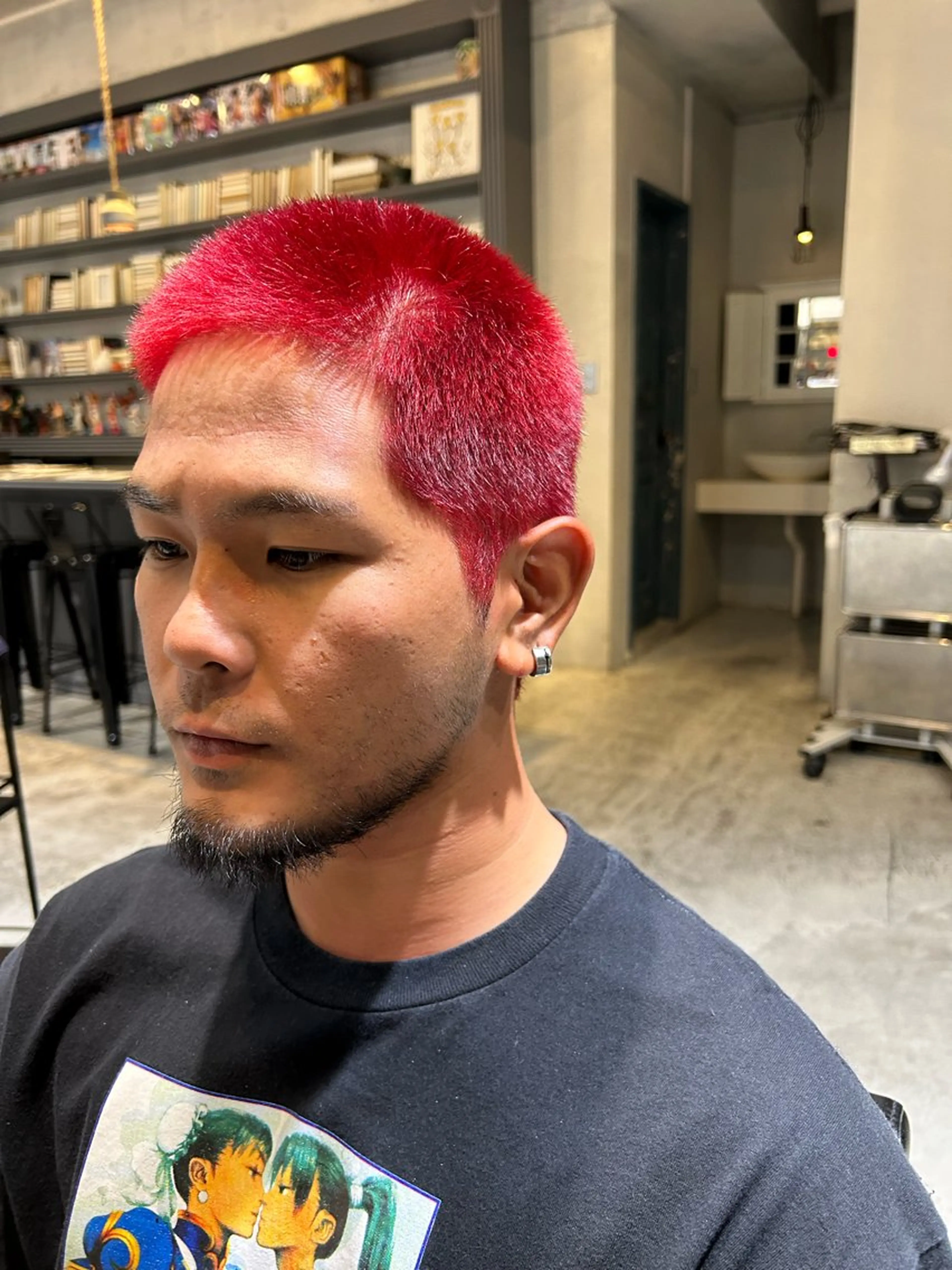 ⚜️men'sカット⚜️+ブリーチ🃏+暖色カラー🔥+トリートメント🧴の写真