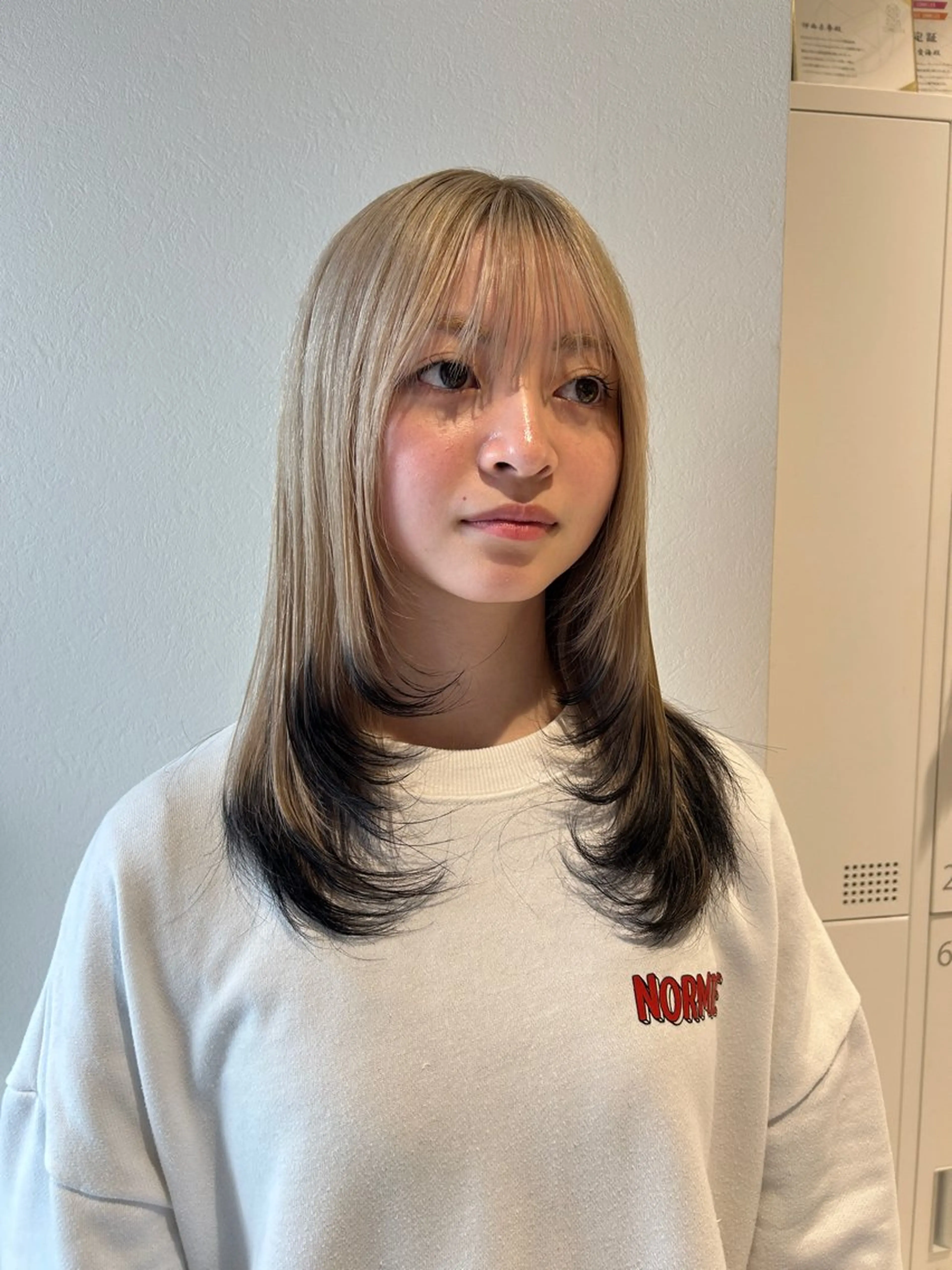 セミロング カラー ハイトーン/アレンジ /🎀YUINA🎀のヘアスタイル