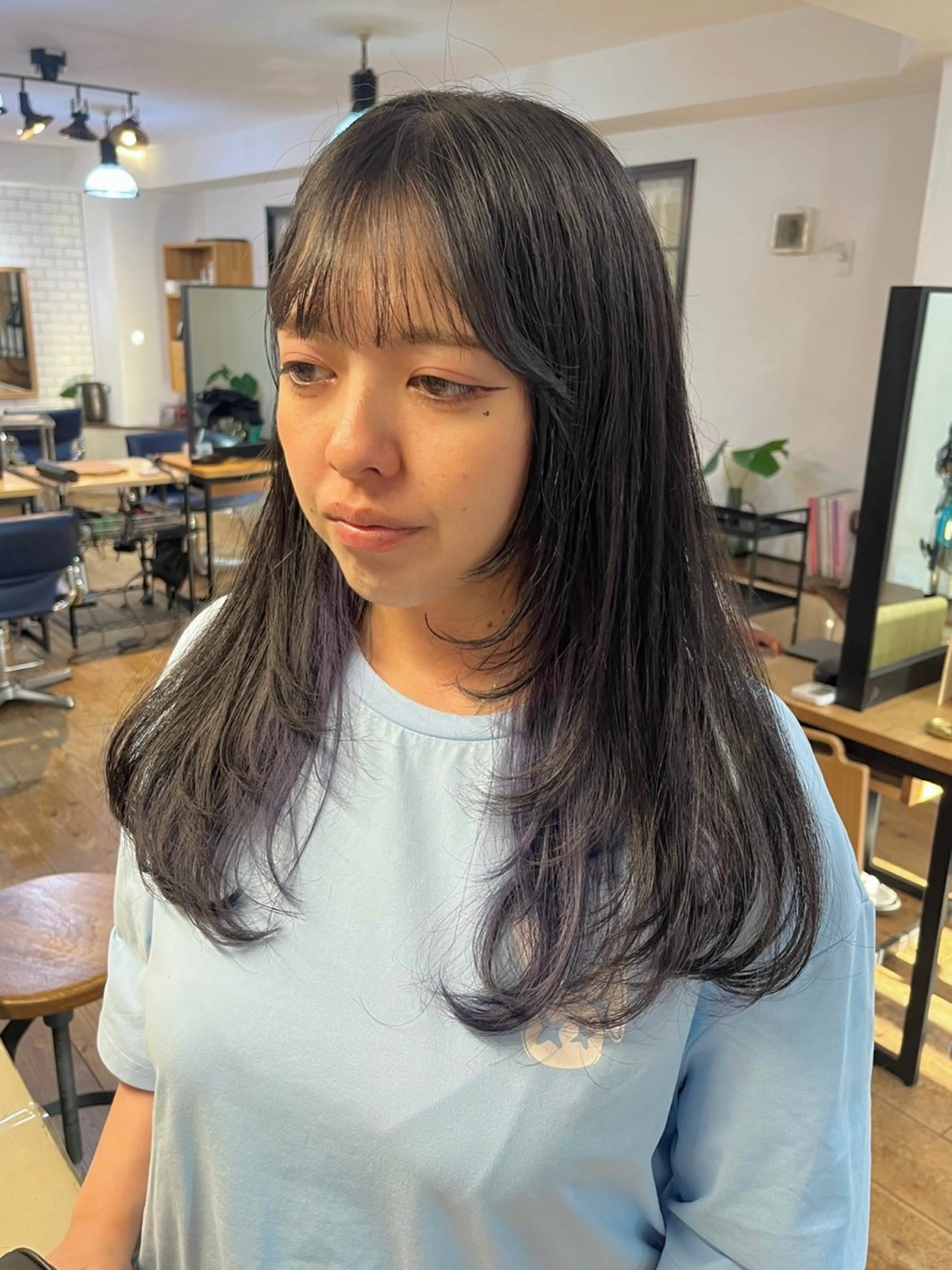 ロング カラー 伊藤ゆかり/髪質改善 /透明感カラーのヘアスタイル