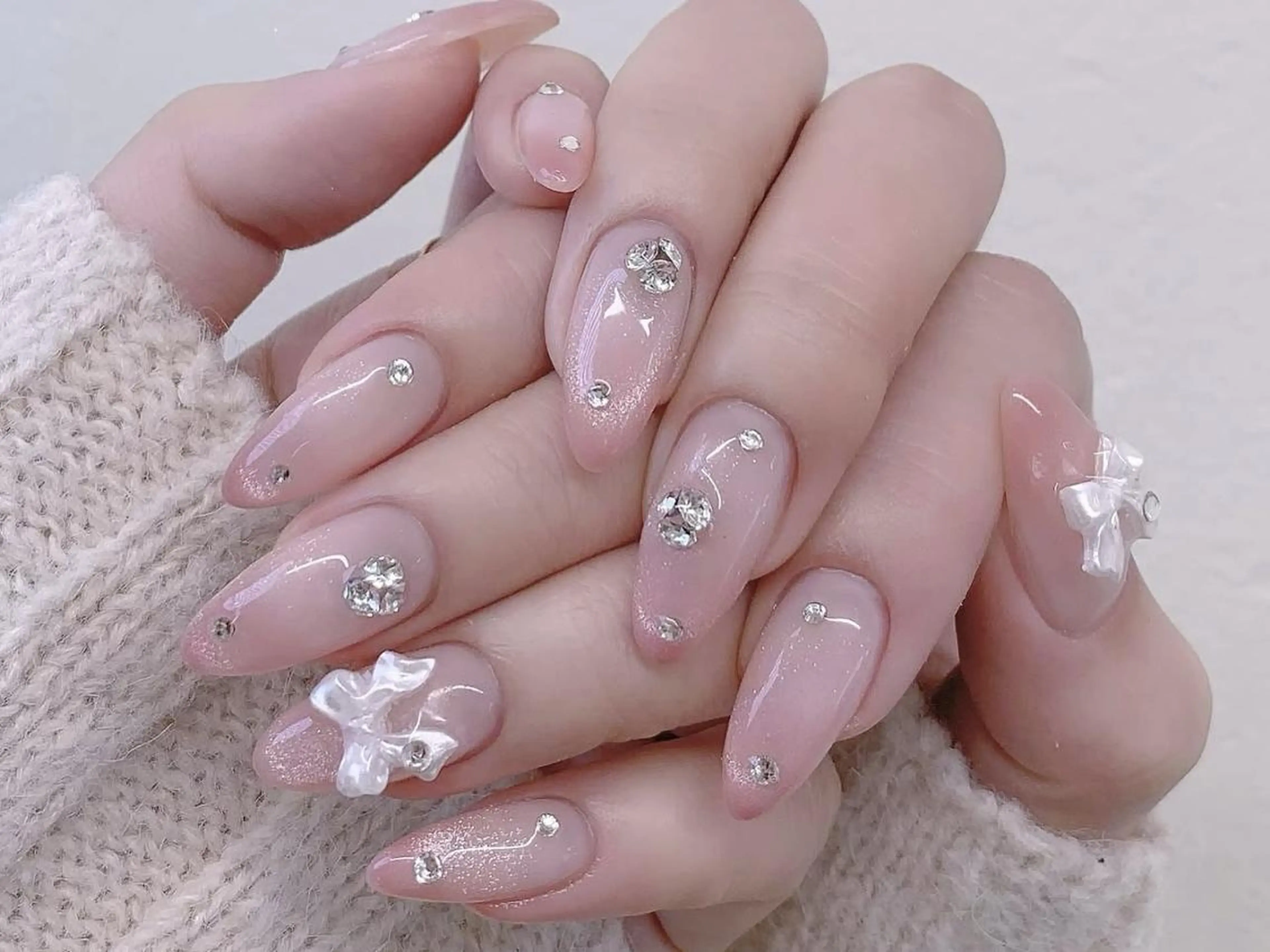 ネイル チークネイル 韓国ネイル マグネットネイル 持ち込み スカルプネイル ハンドネイル Speraネイル 大宮店🎀のネイルデザイン