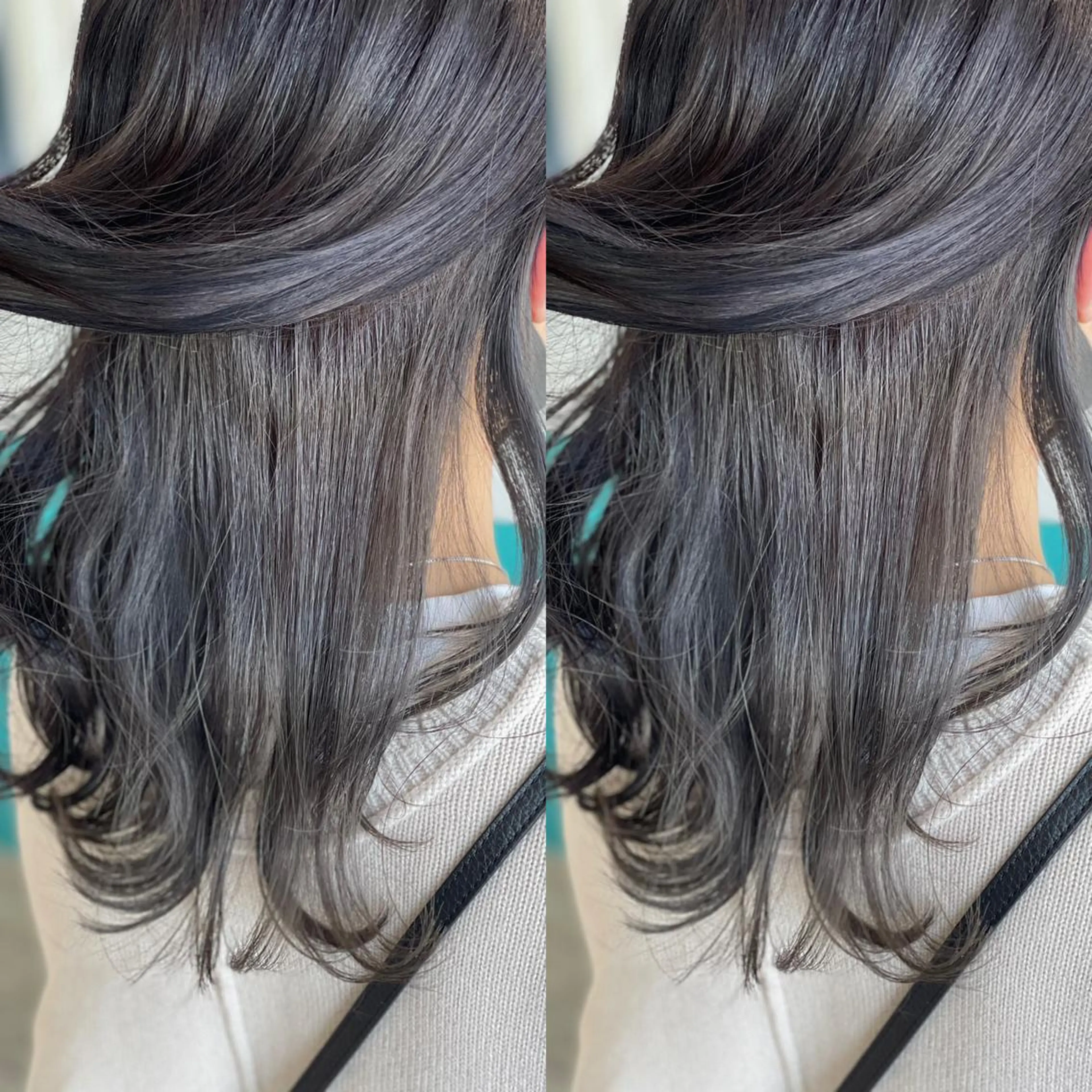 セミロング カラー グレージュ Snaly カラー特化ページのヘアスタイル