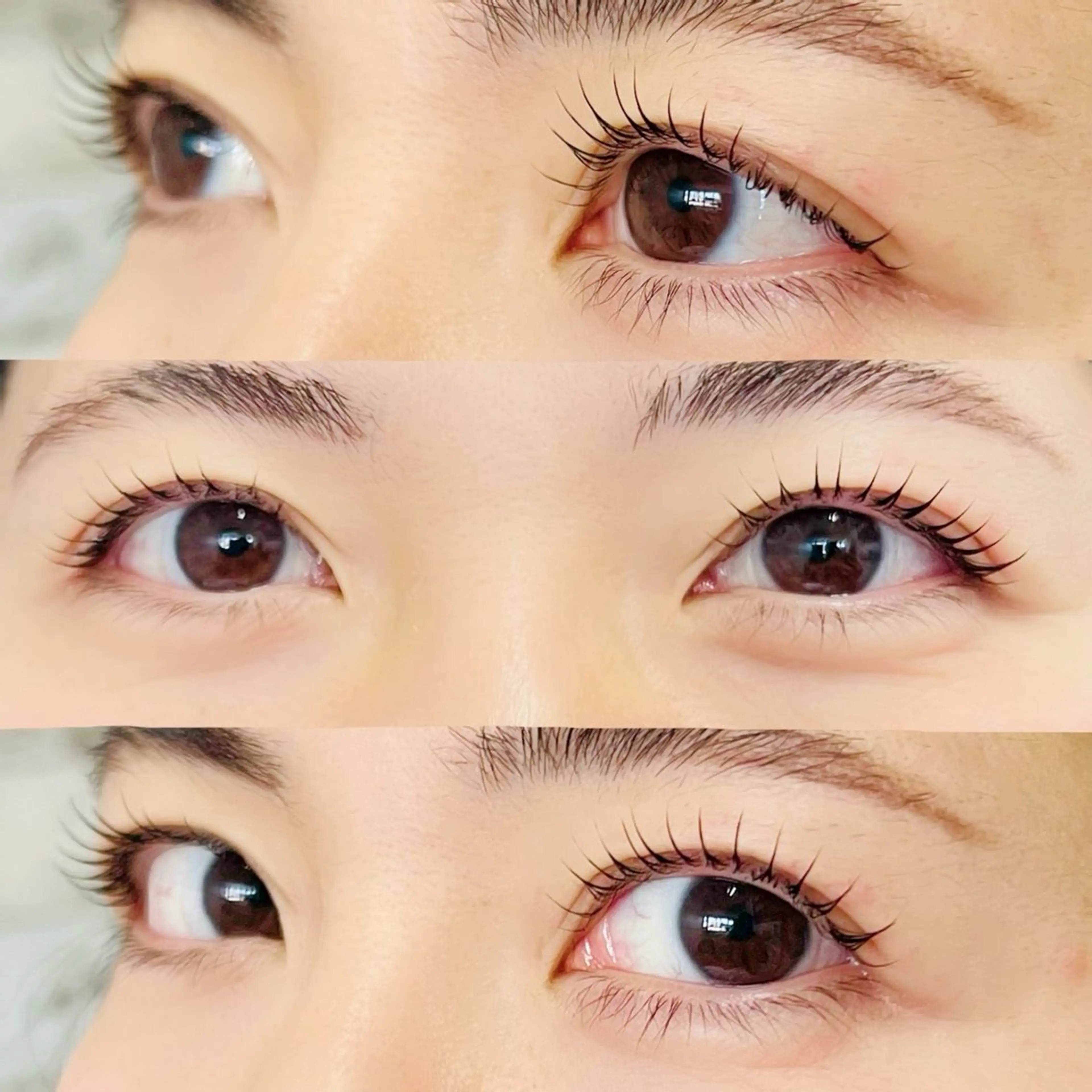 アイパック付き まつ毛パーマ コーティング仕上げの写真