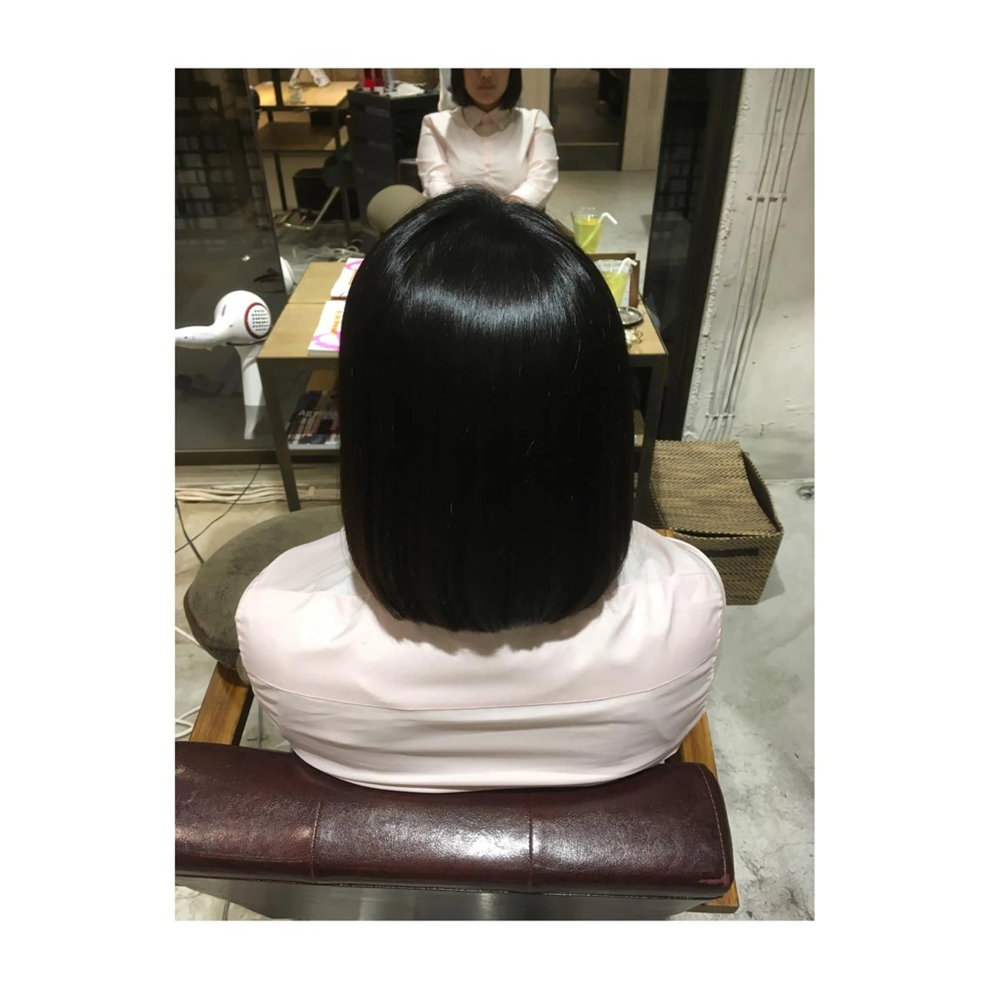 ショート ミディアム セミロング カラー ボブ アオガミ （前髪顔周りカット）のヘアスタイル