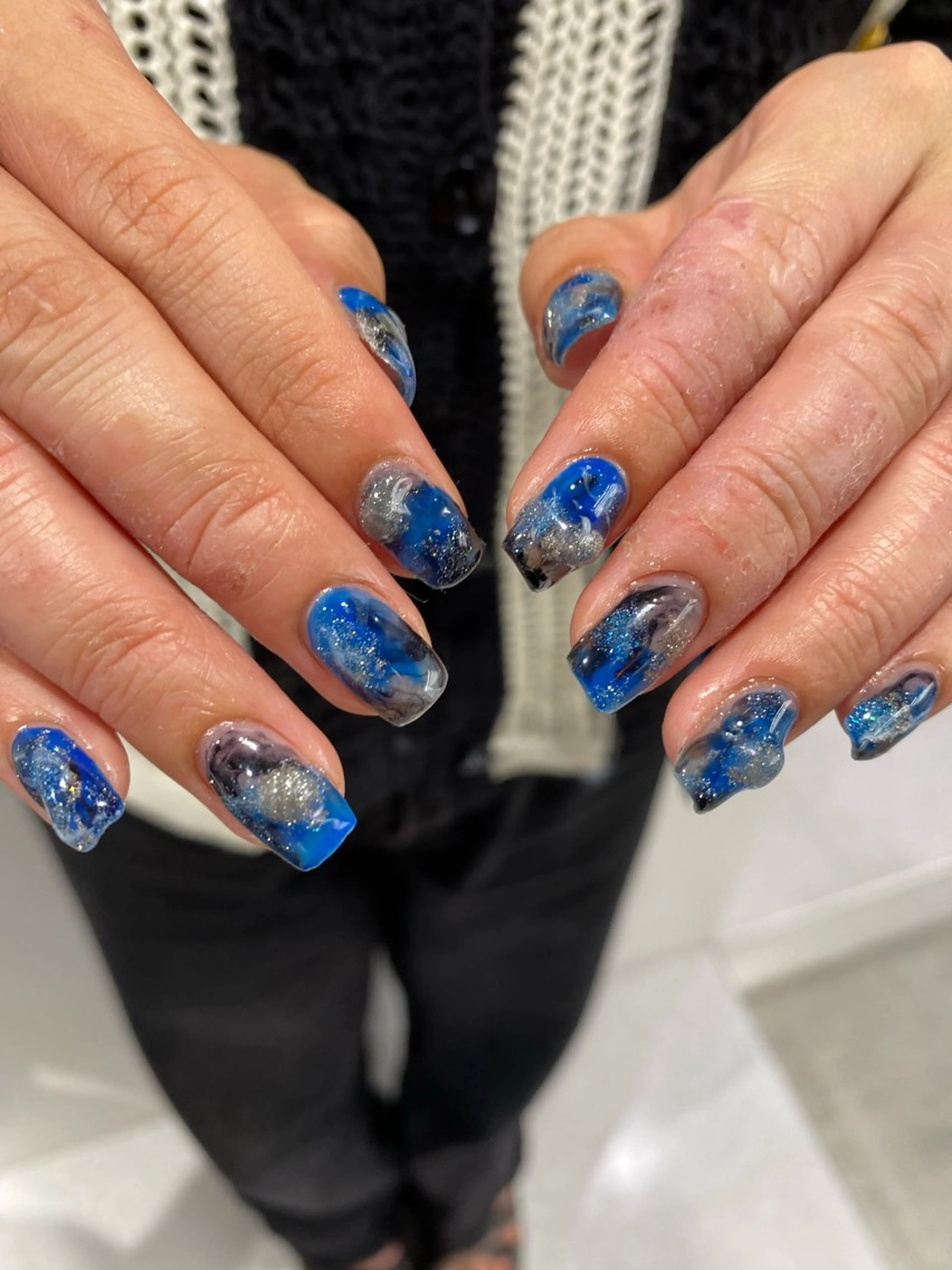 ネイル ハンドネイル ハンドケア カンナ【Y2Kネイル /コーンロウ】のネイルデザイン