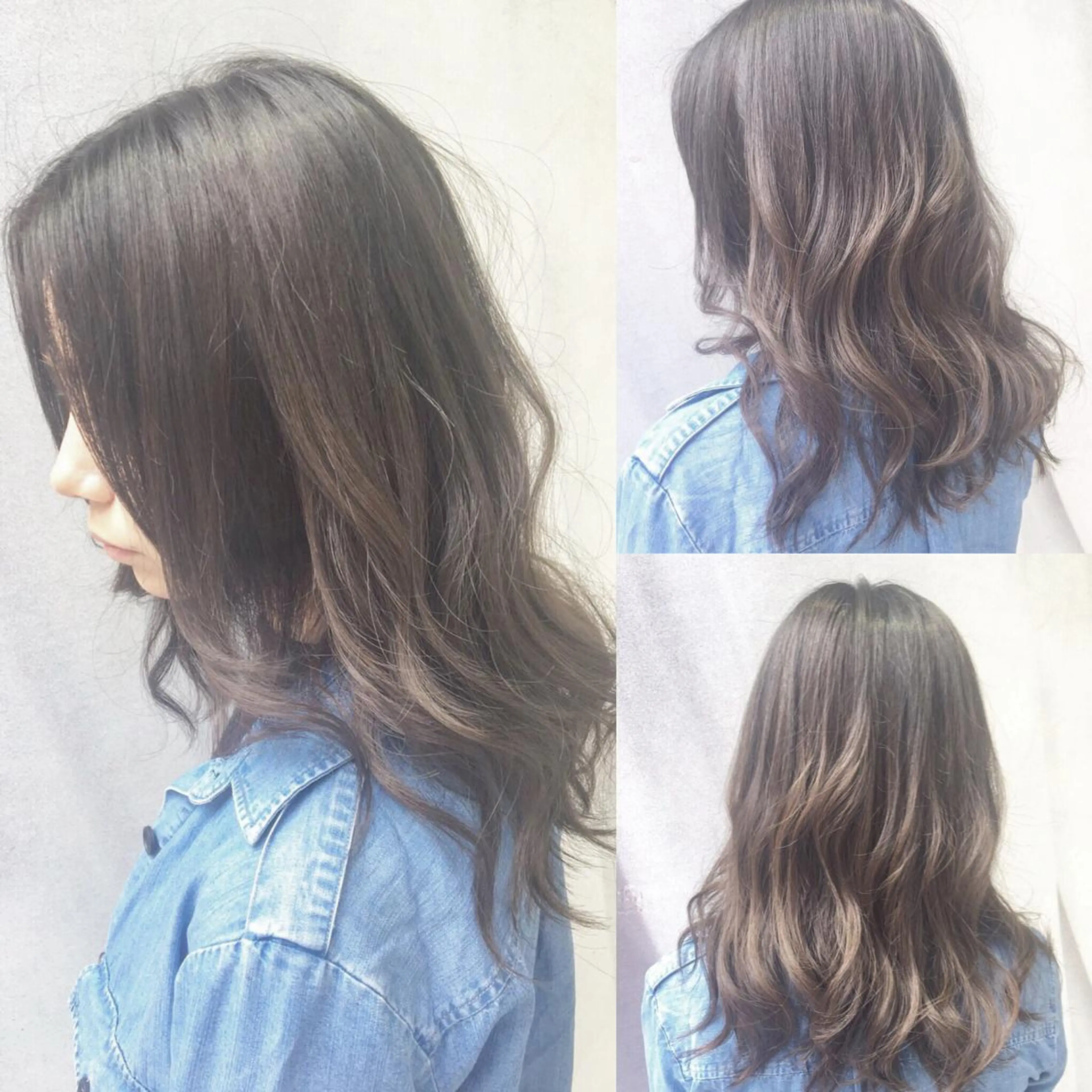 ミディアム セミロング ロング カラー 高橋 隆一のヘアスタイル