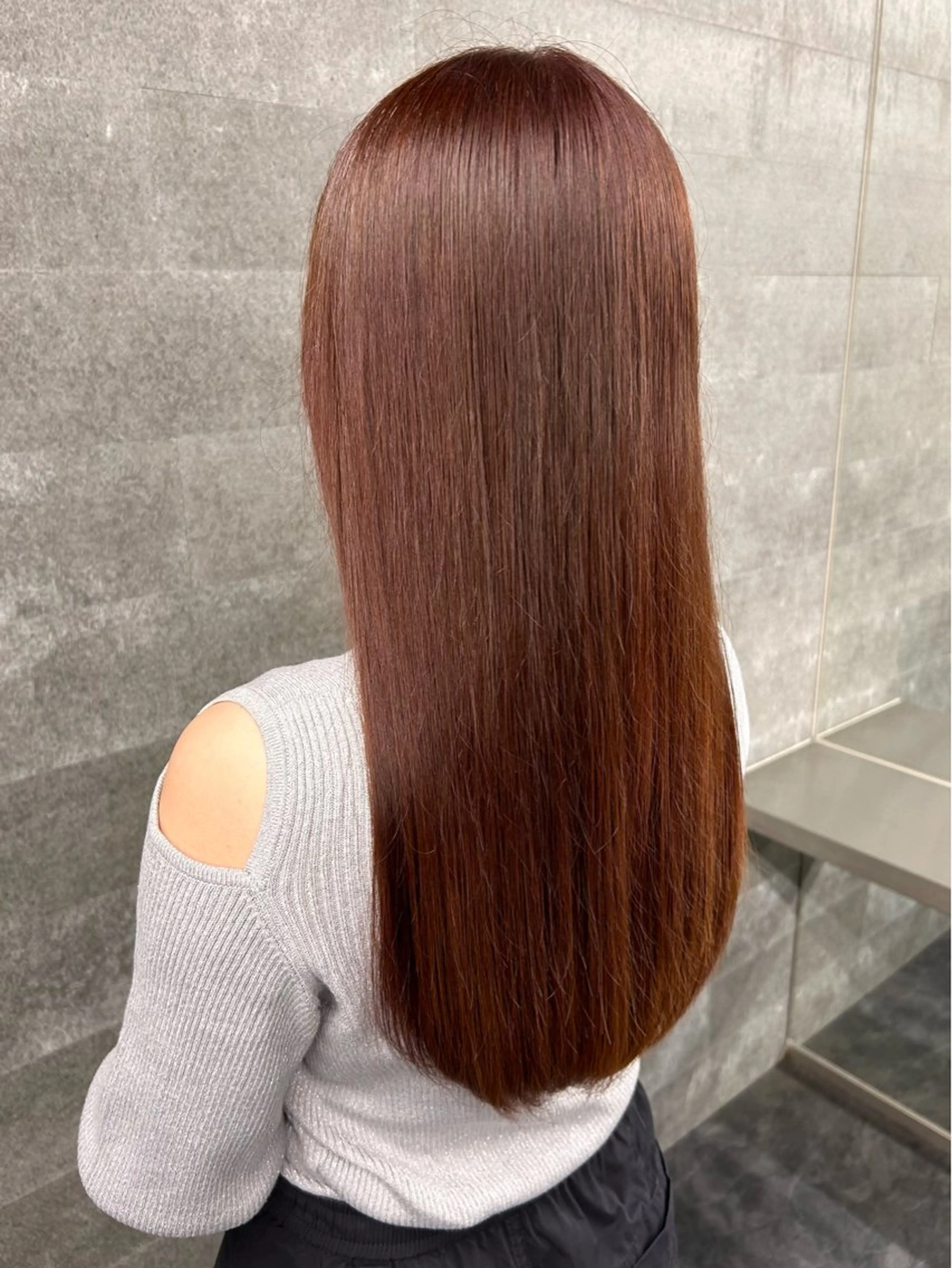 セミロング パープルカラー ヘアカラー かえで🫧 カットモデル募集中のヘアスタイル