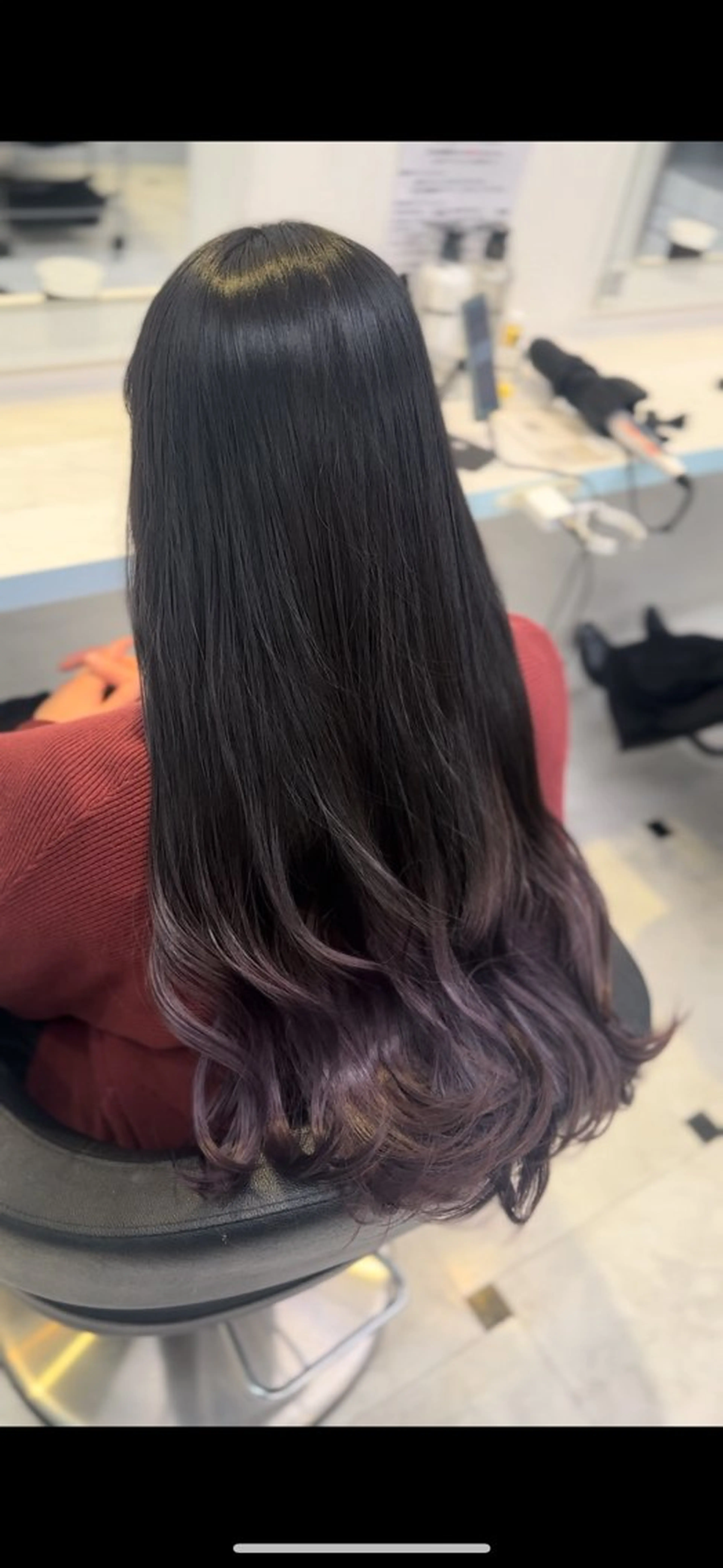 ロング カラー ヘアカラー トリートメント ♥️暖色モテカラ ー♥️由夏のヘアスタイル