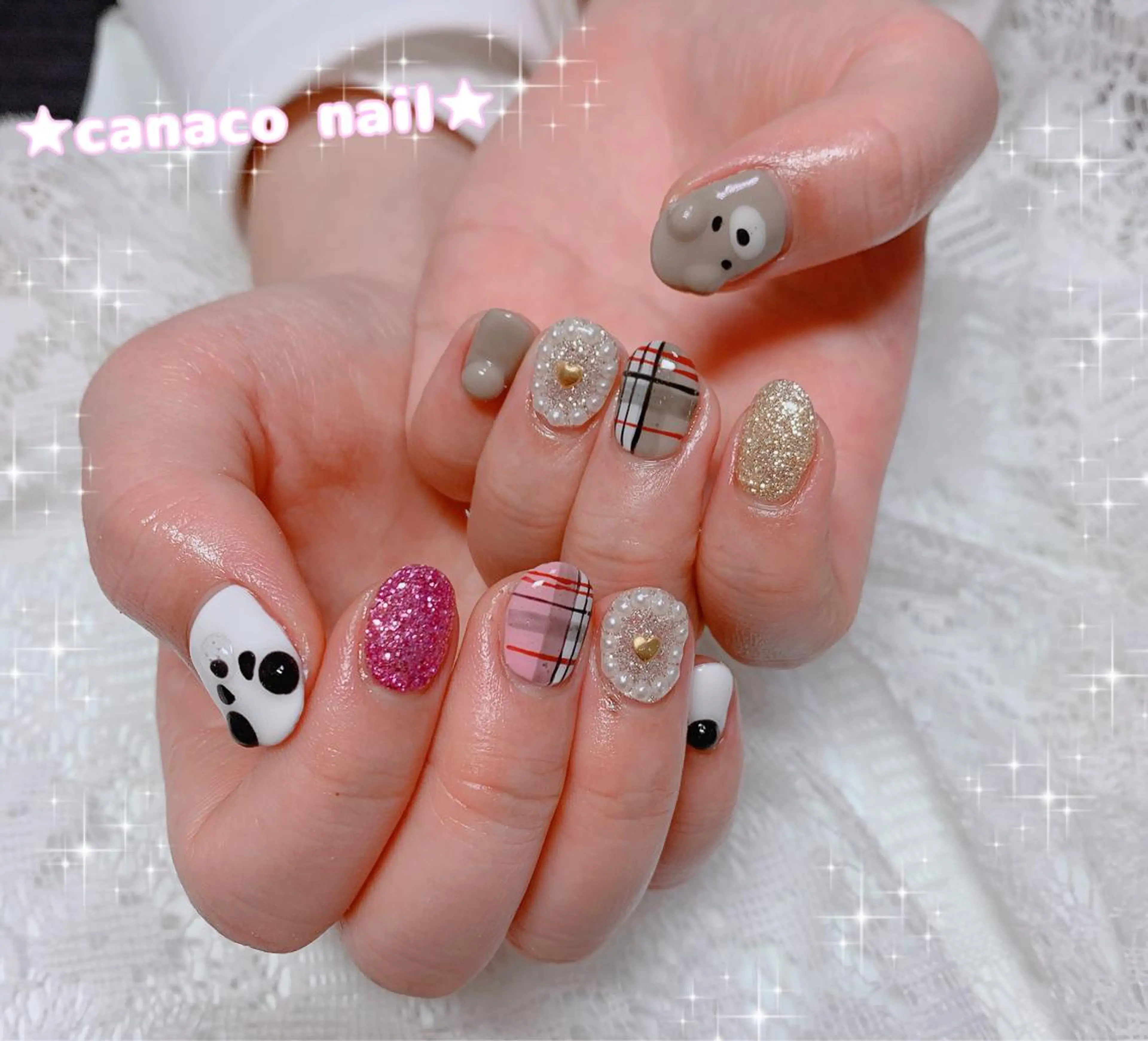 ネイル アニマル柄 ハンドネイル ハンドケア Felice所属・ベテランネイル cnc  nailのネイルデザイン