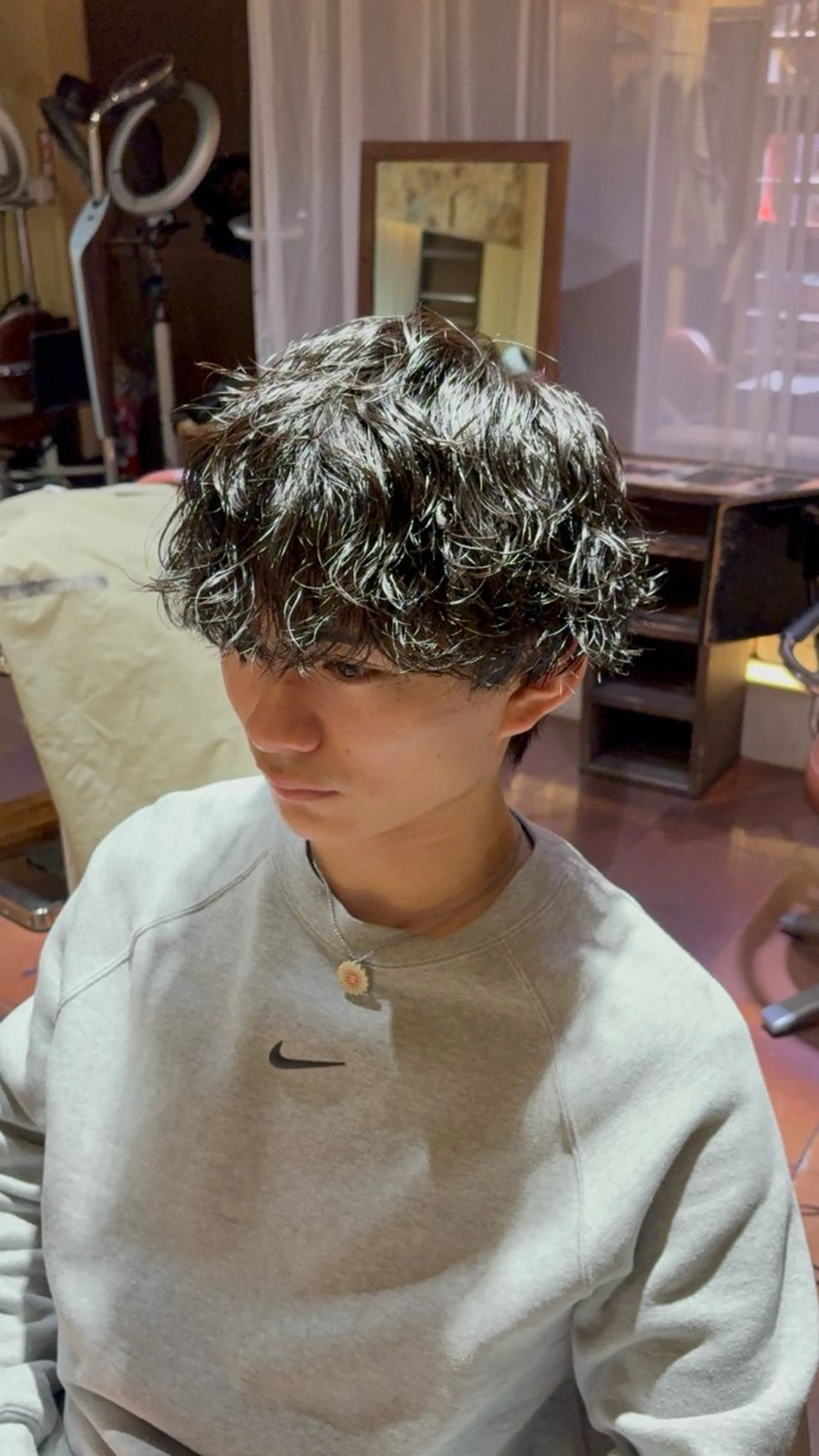 パーマ メンズ カット パーマ bagzy八幡店所属・都竹 由里子のヘアスタイル