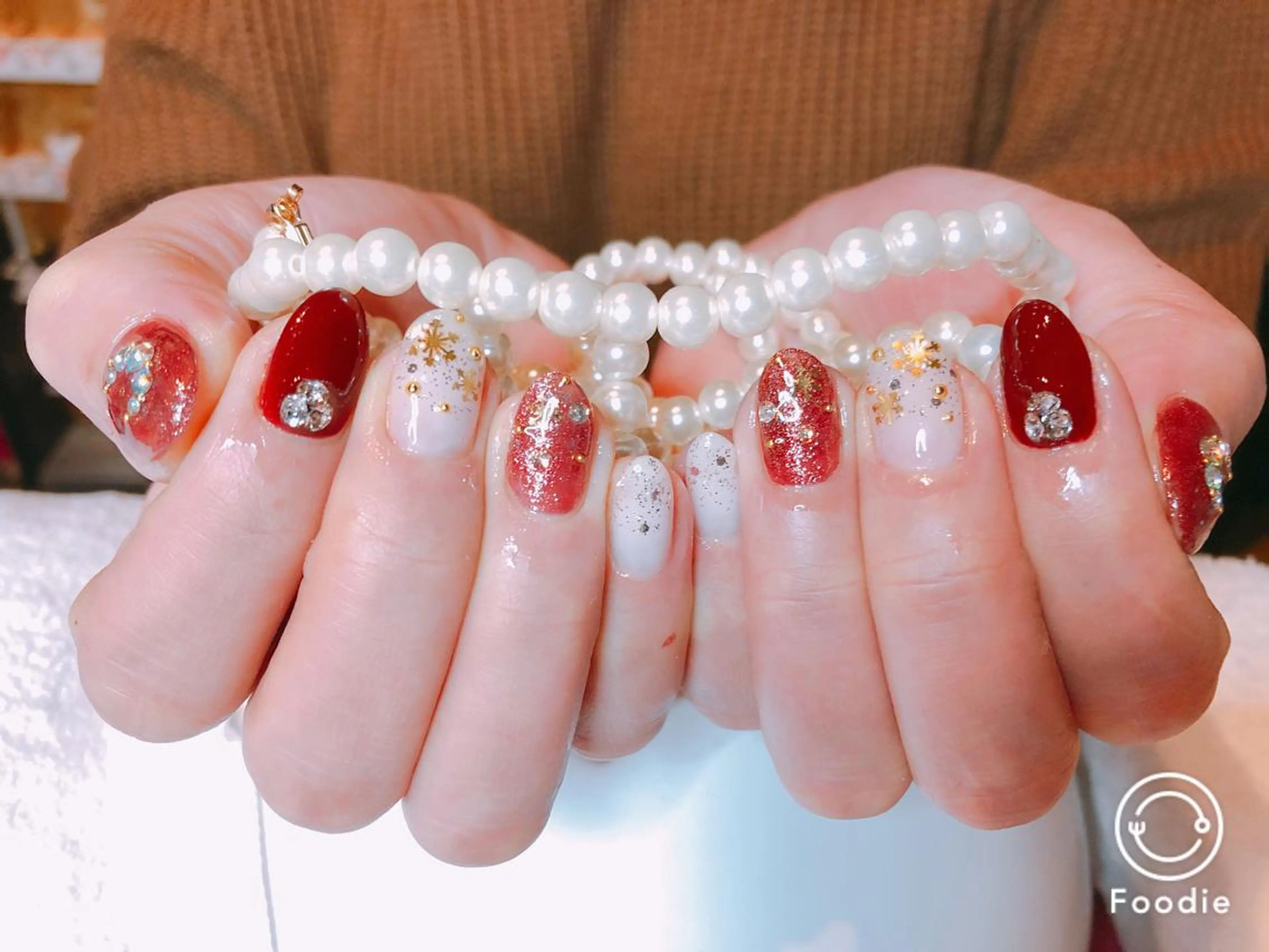 ミディアム ネイル 長さ出し専門 nynaのネイルデザイン