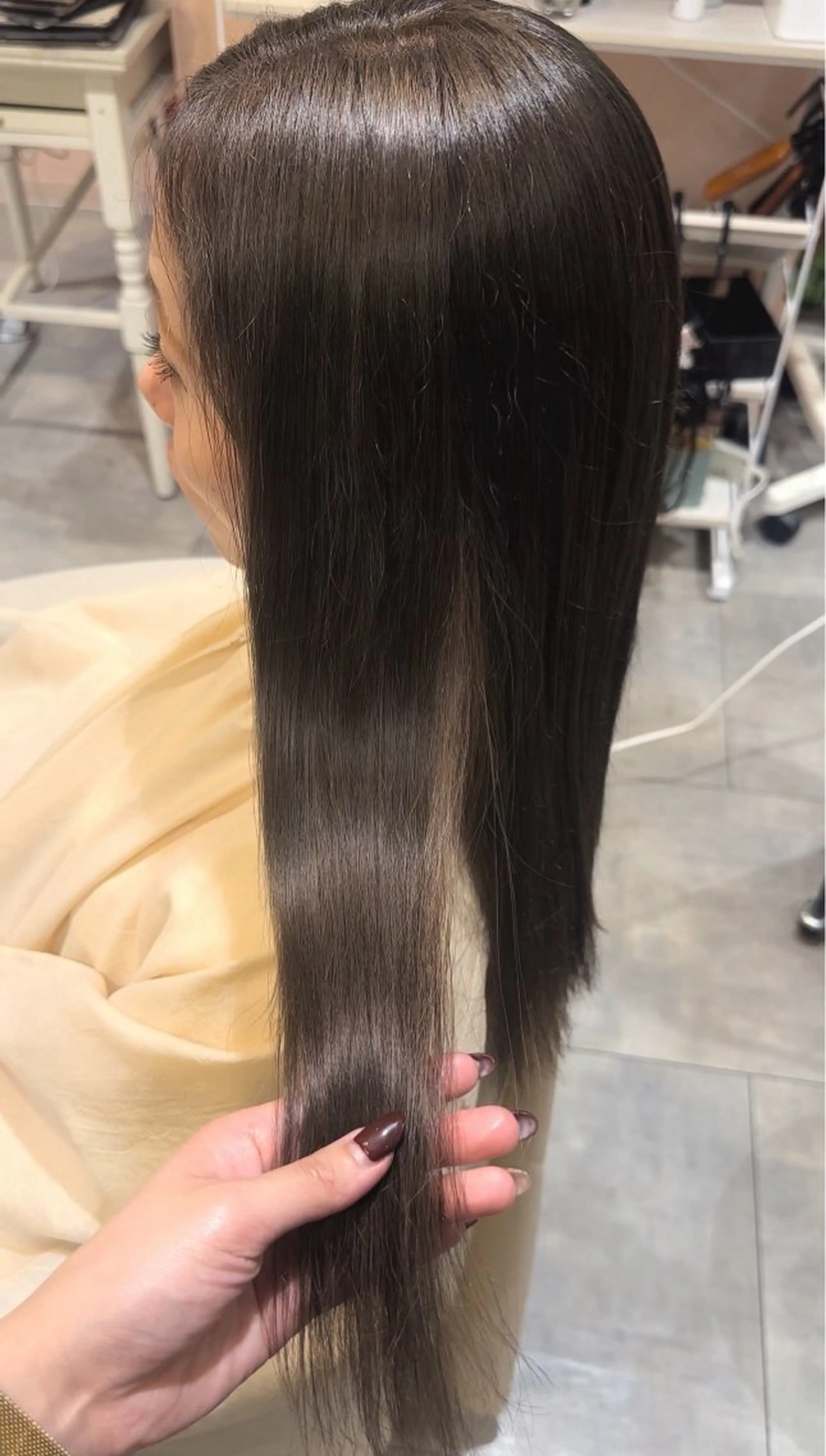 〖カット&ヘアカラー〗×Aujua髪質改善トリートメント‪𓂃 𓈒𓏸の写真