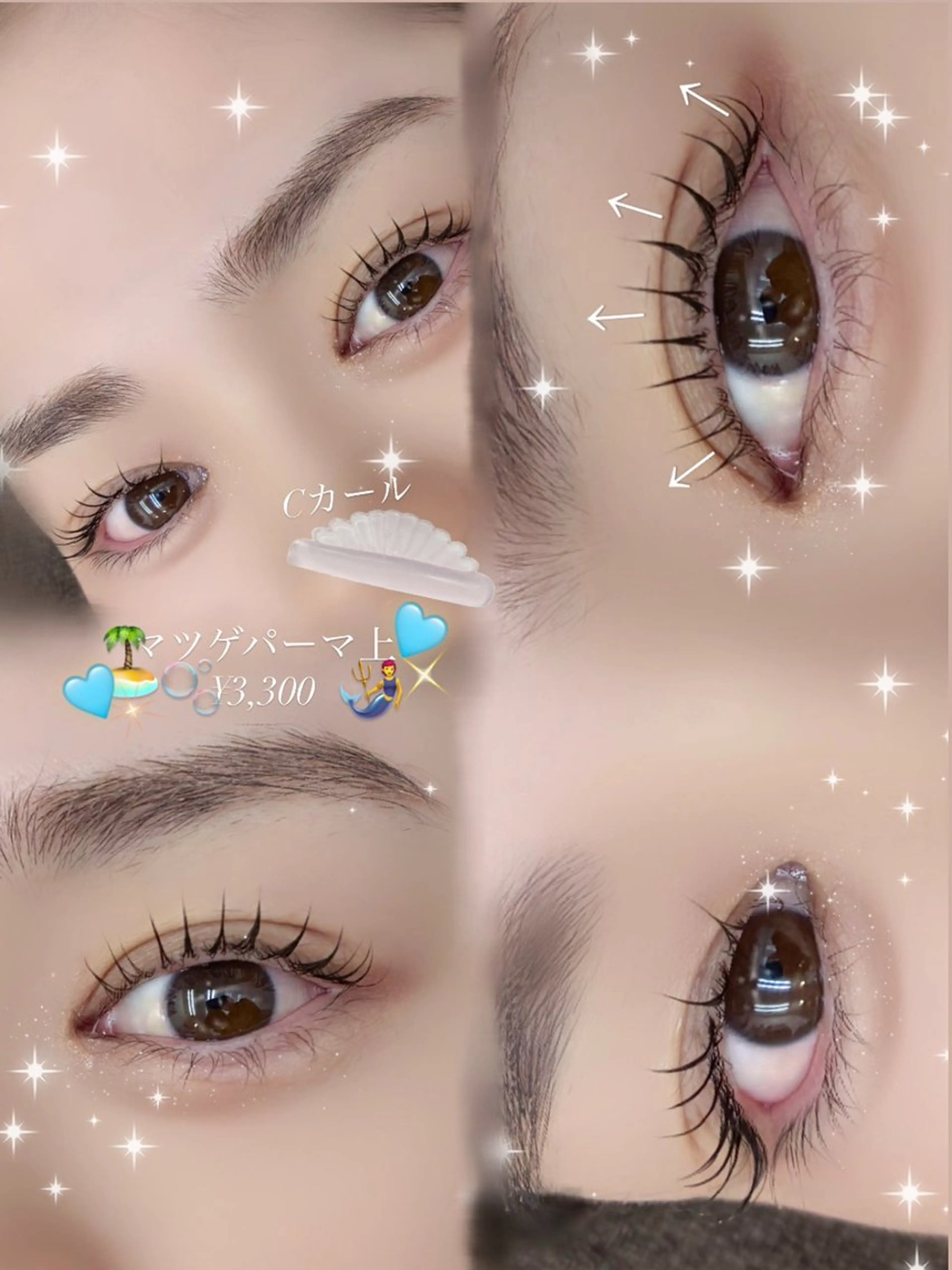 マツエク・マツパ Cカール まつげパーマ enable所属・Riru eyelashのマツエク・マツパデザイン
