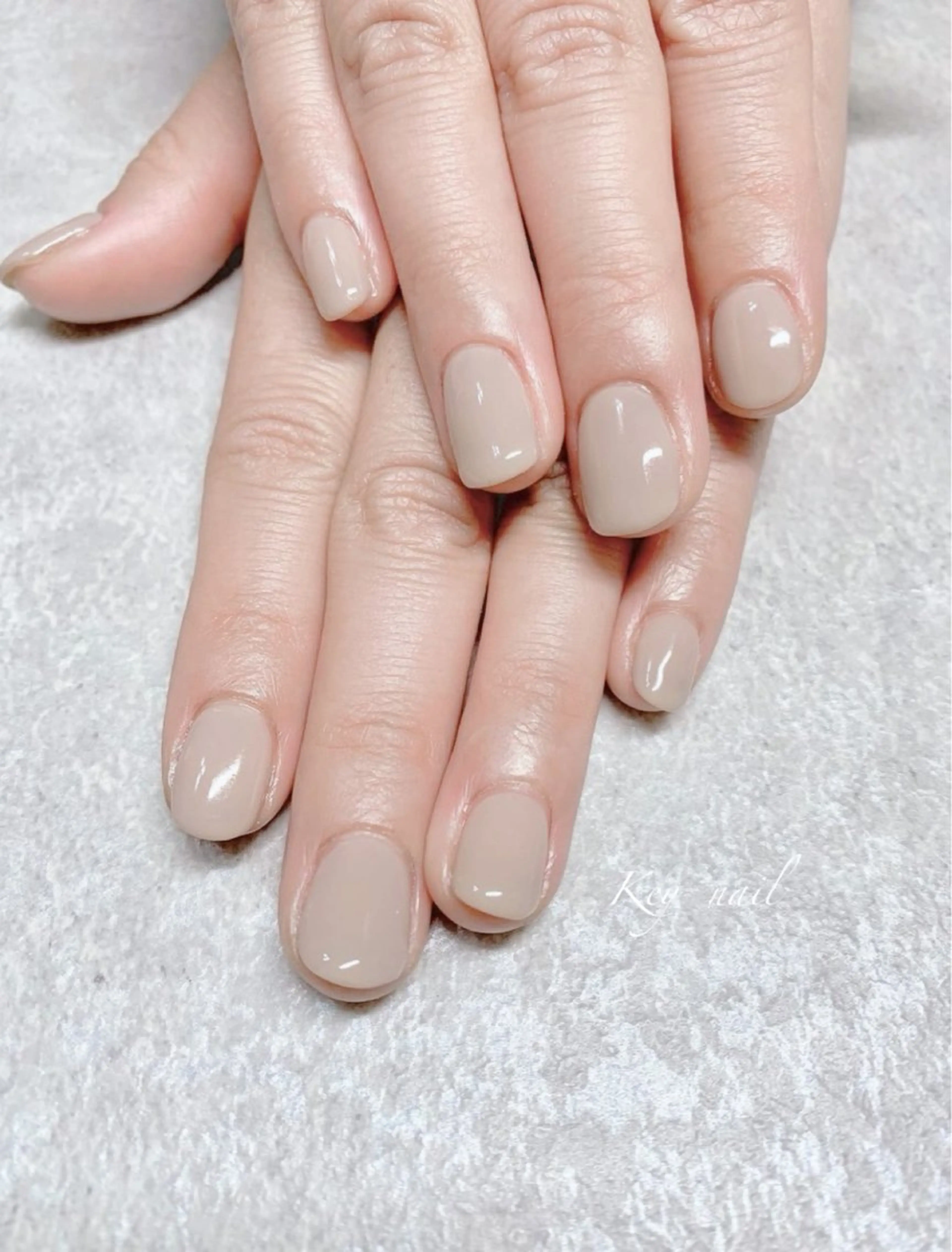ネイル オフィスネイル ワンカラーネイル Key nailのネイルデザイン