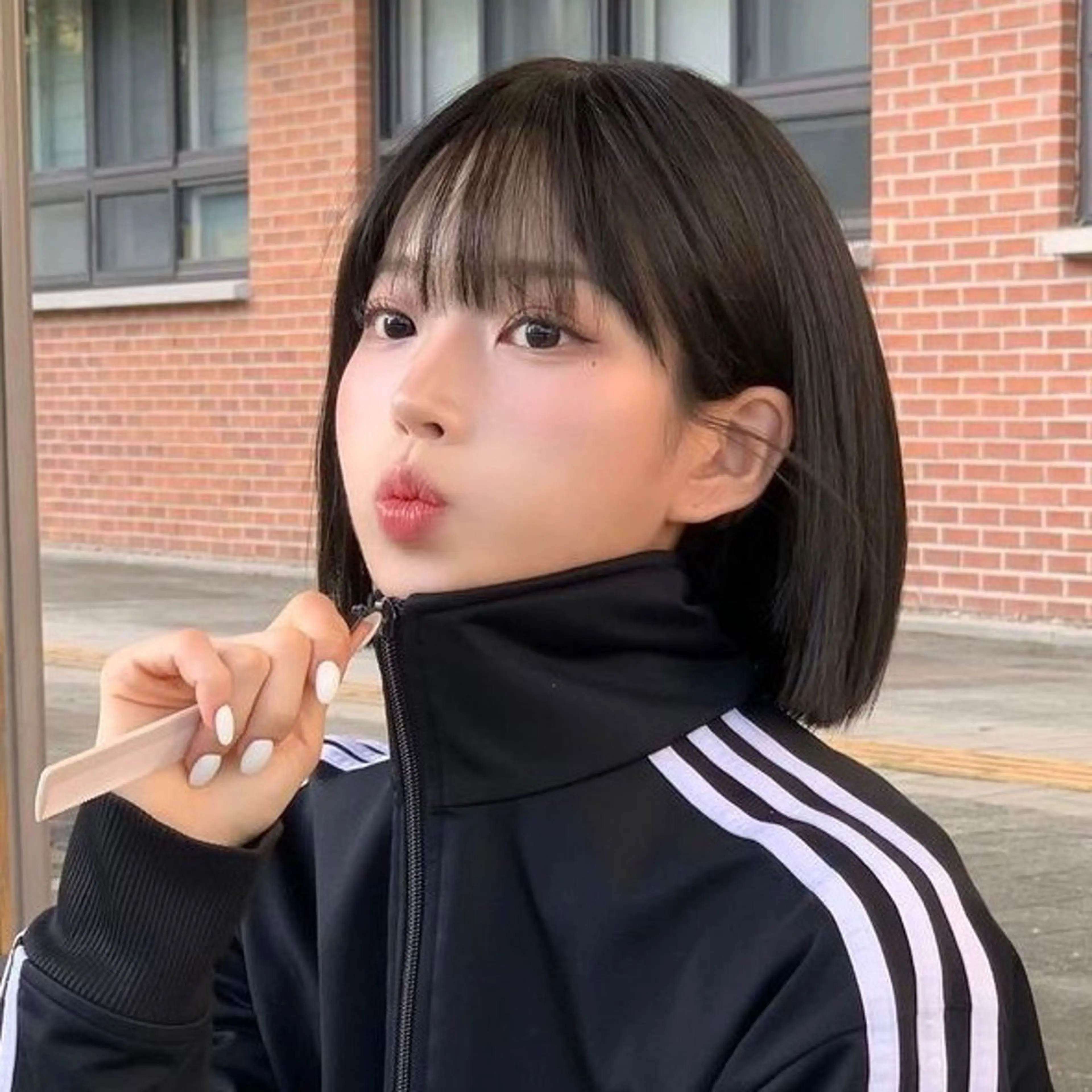 ショート カラー 山崎/ボブ縮毛矯正 レイヤー髪質改善のヘアスタイル