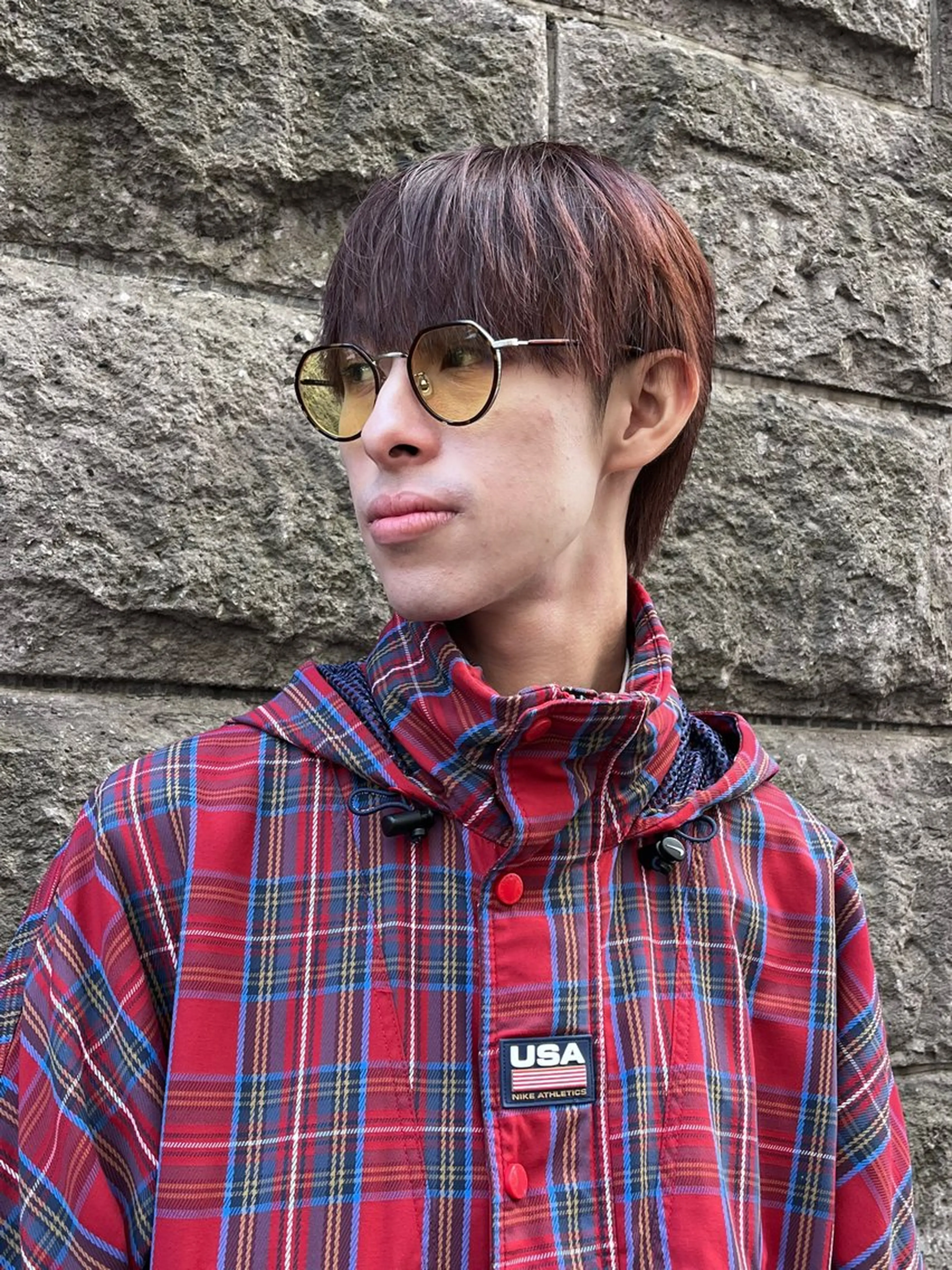 ショート カラー メンズ ブラウンカラー ピンクカラー ピンクブラウン ヘアカラー 友輝 /札幌美容師のヘアスタイル