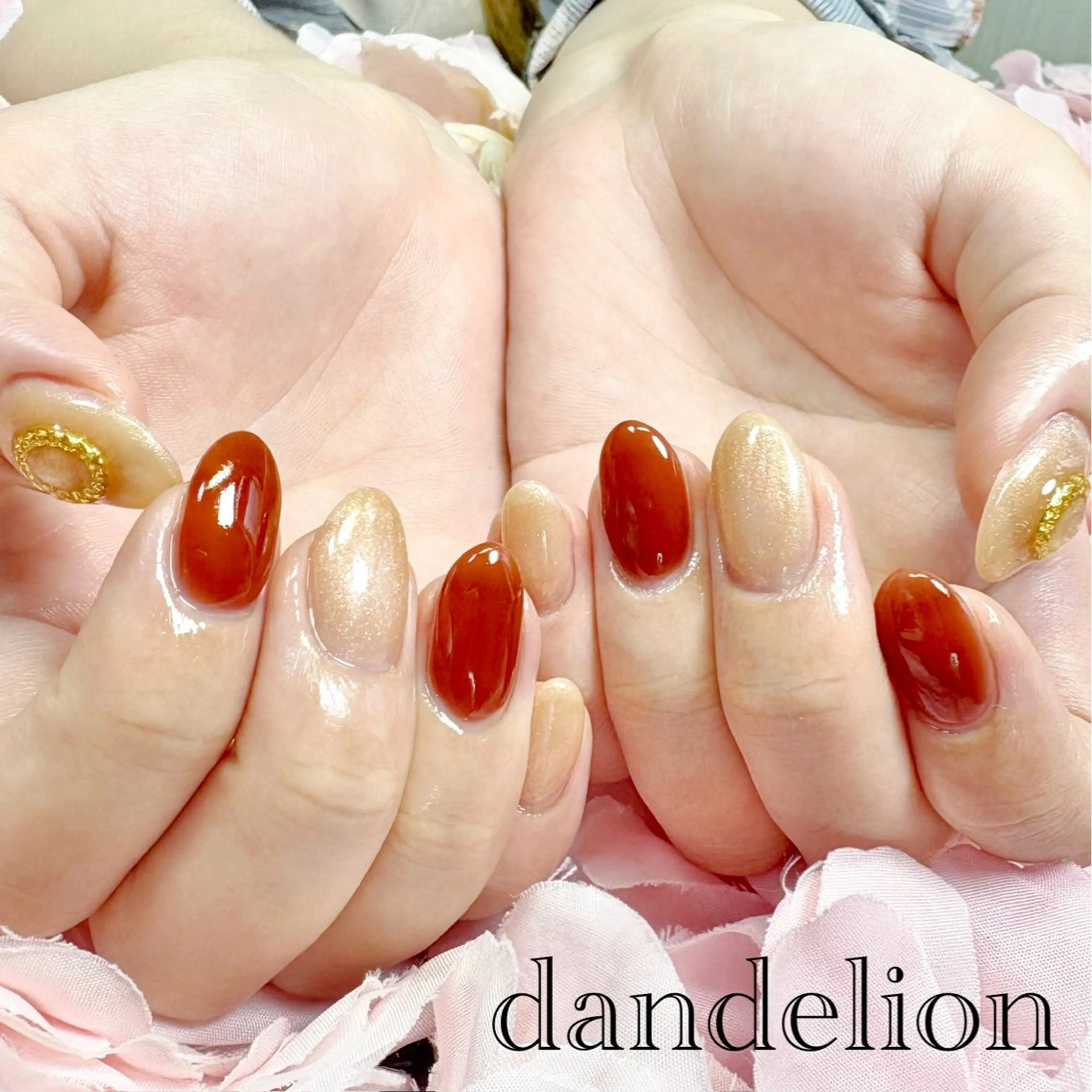 ネイル ハンドネイル ハンドケア dandelion ダンデライオンのネイルデザイン