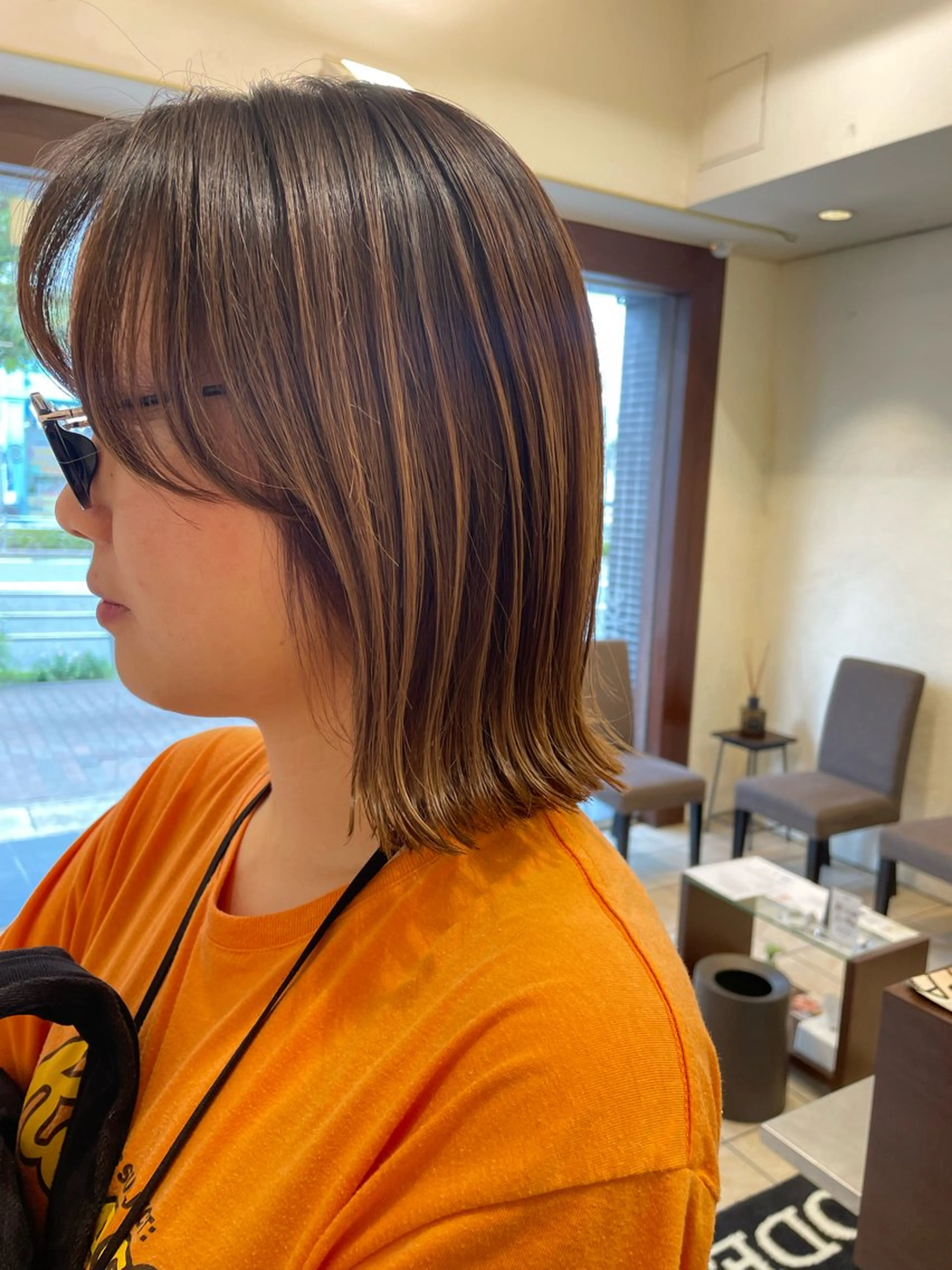 ミディアム カット トリートメント 桑田 新菜のヘアスタイル