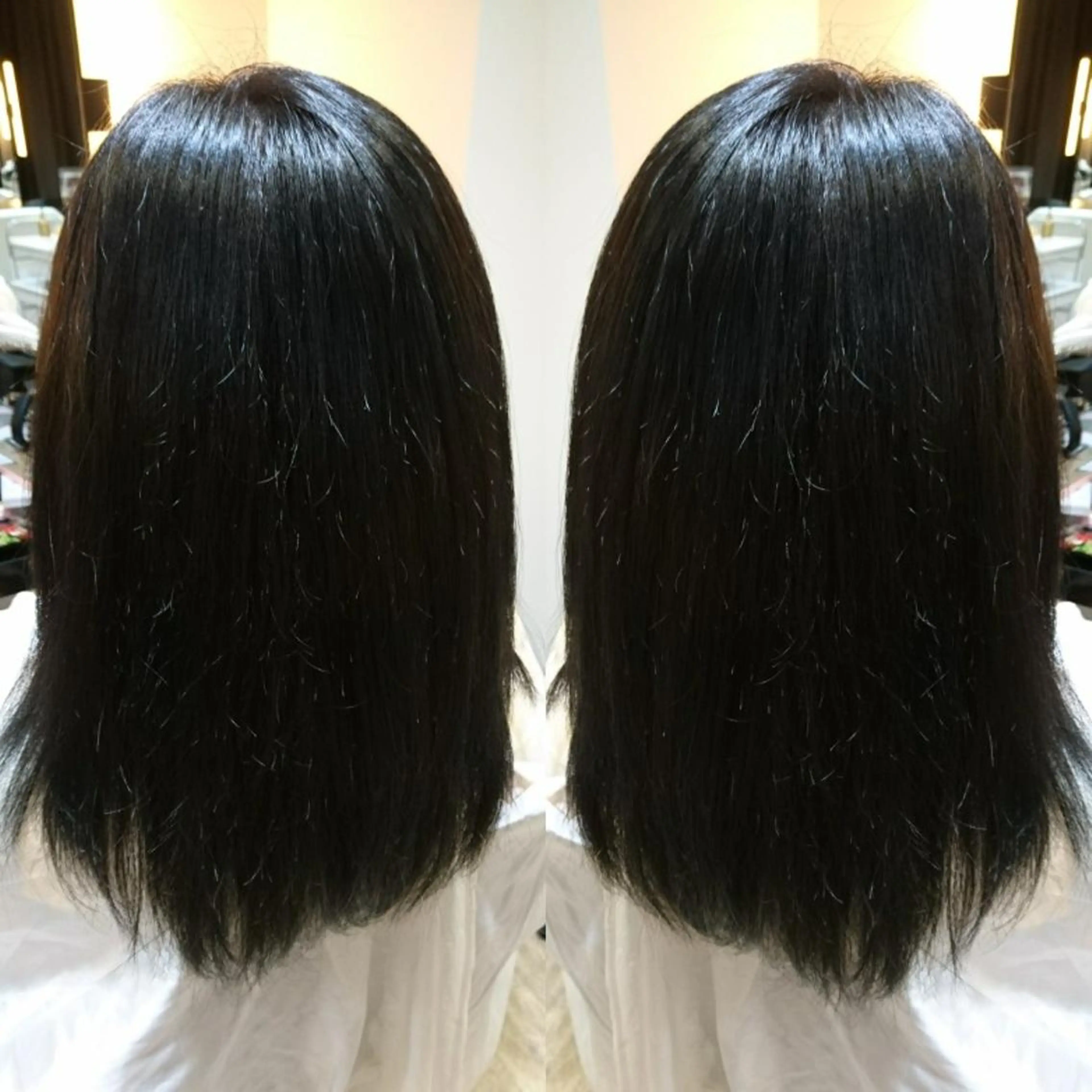 ロング カラー ダークグレー ダークグレージュ グレージュ 永島 さとみのマツエク・マツパデザイン