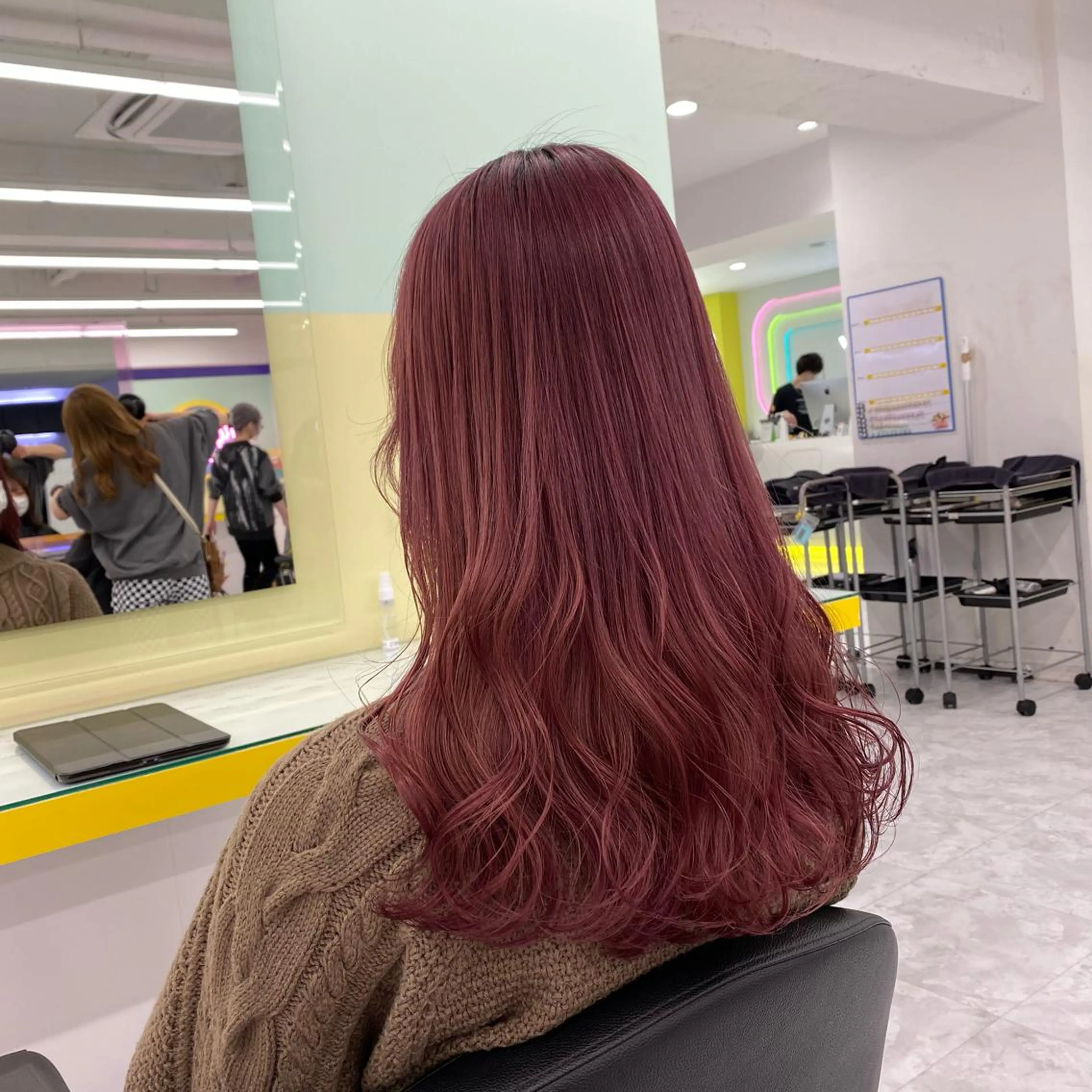 セミロング カラー ヘアアレンジ GOTODAY shair salon 横浜mare店所属・透明感抜群カラー mai🍑♡のヘアスタイル