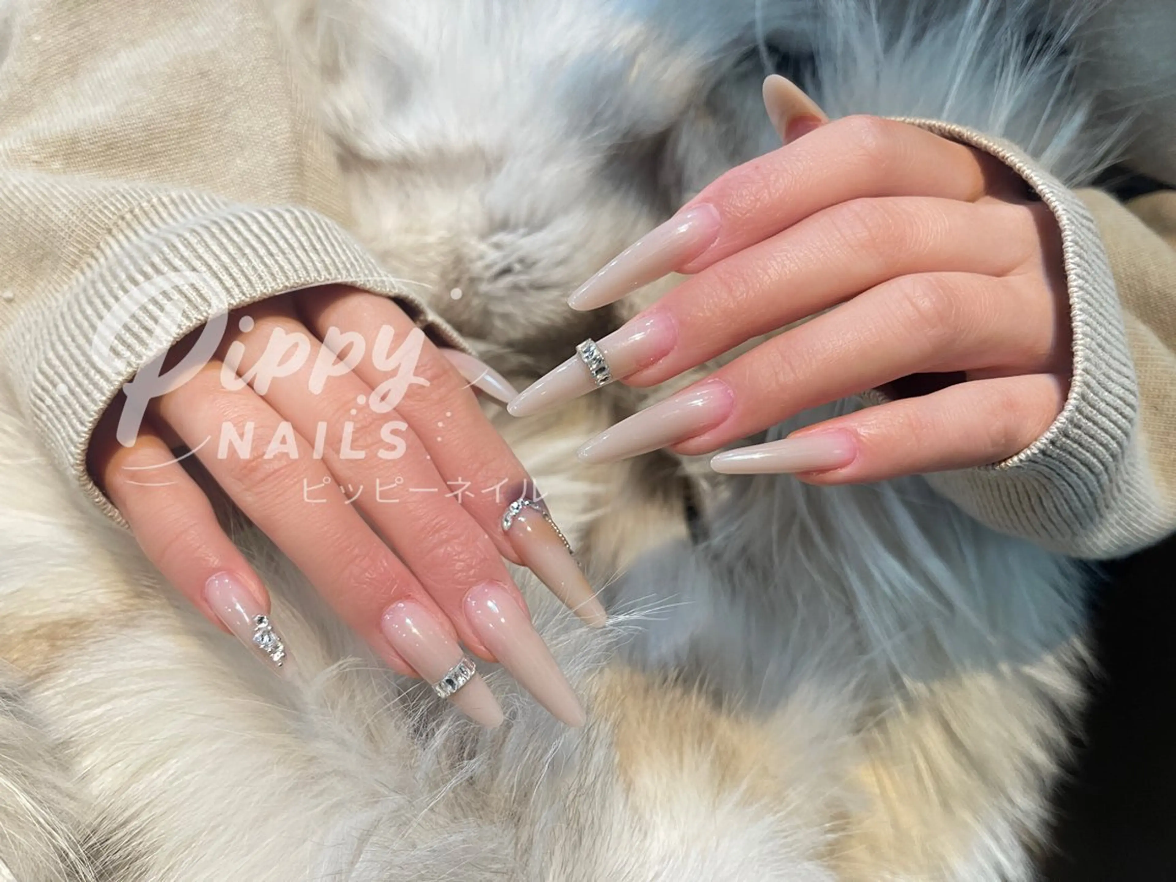 ネイル フレンチネイル ジェルネイル 持ち込み オフィスネイル ワンカラーネイル ハンドネイル ハンドケア PIPPY NAILSのネイルデザイン