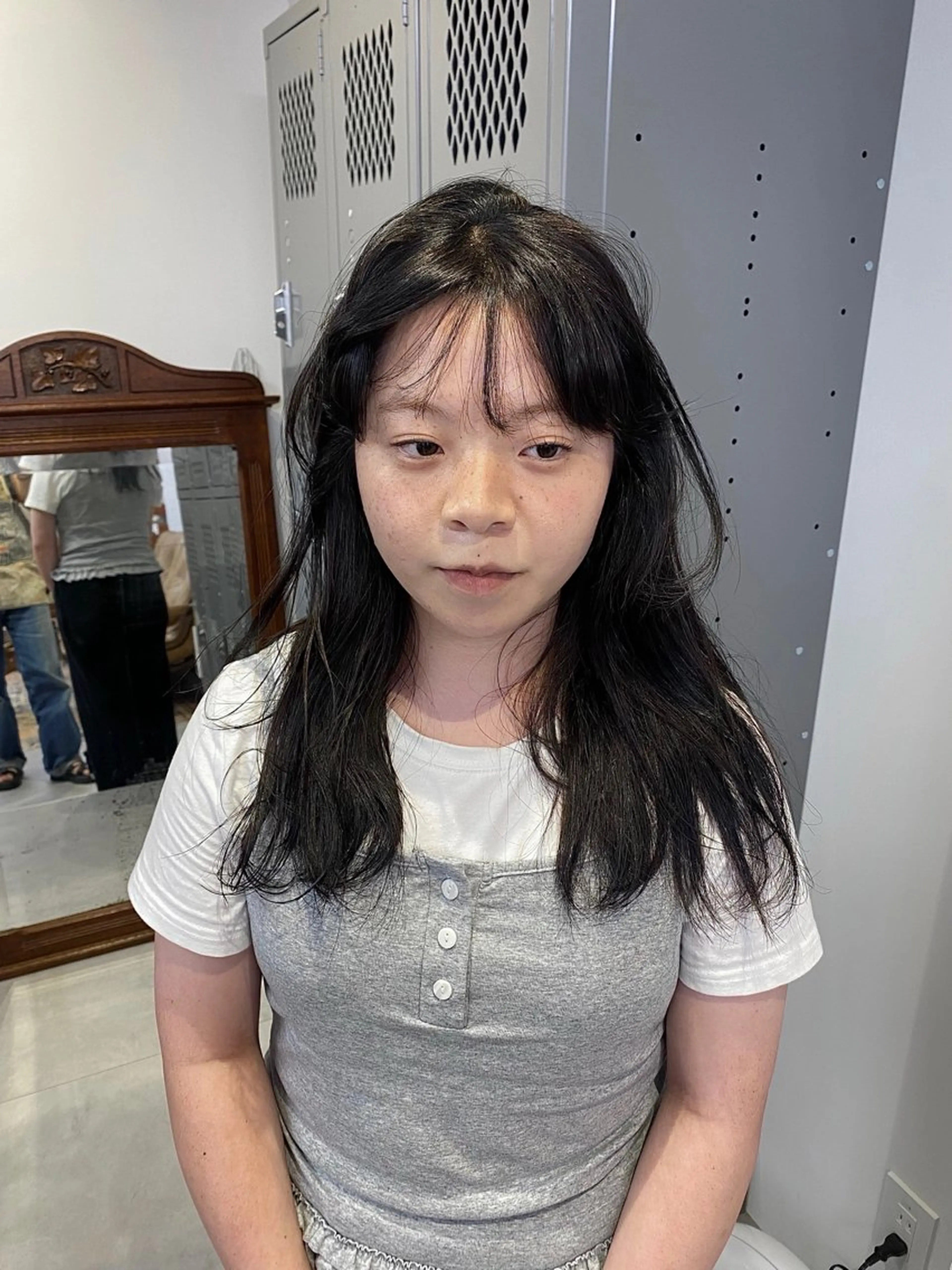 ロング カラー 縮毛矯正 MISAKI benjiのヘアスタイル