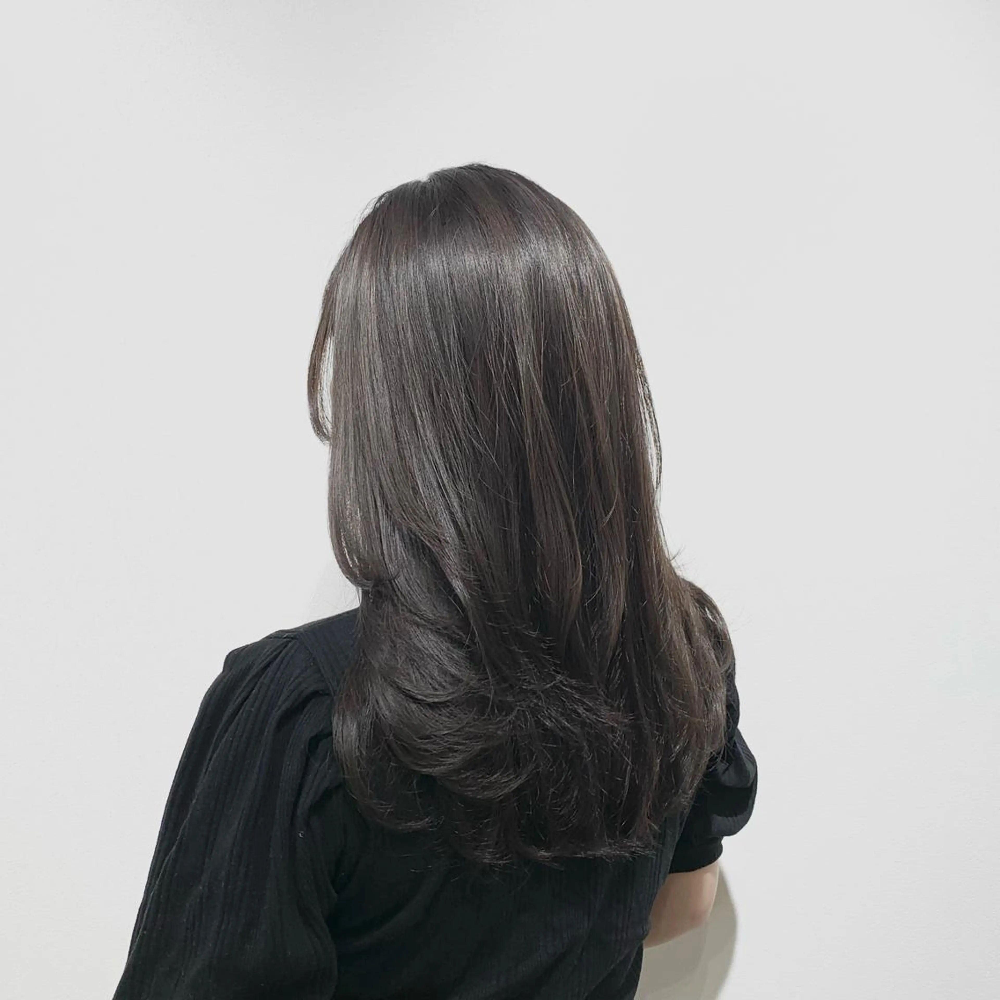 ロング カラー ヘアアレンジ キヨミ 韓国レイヤーカットのヘアスタイル