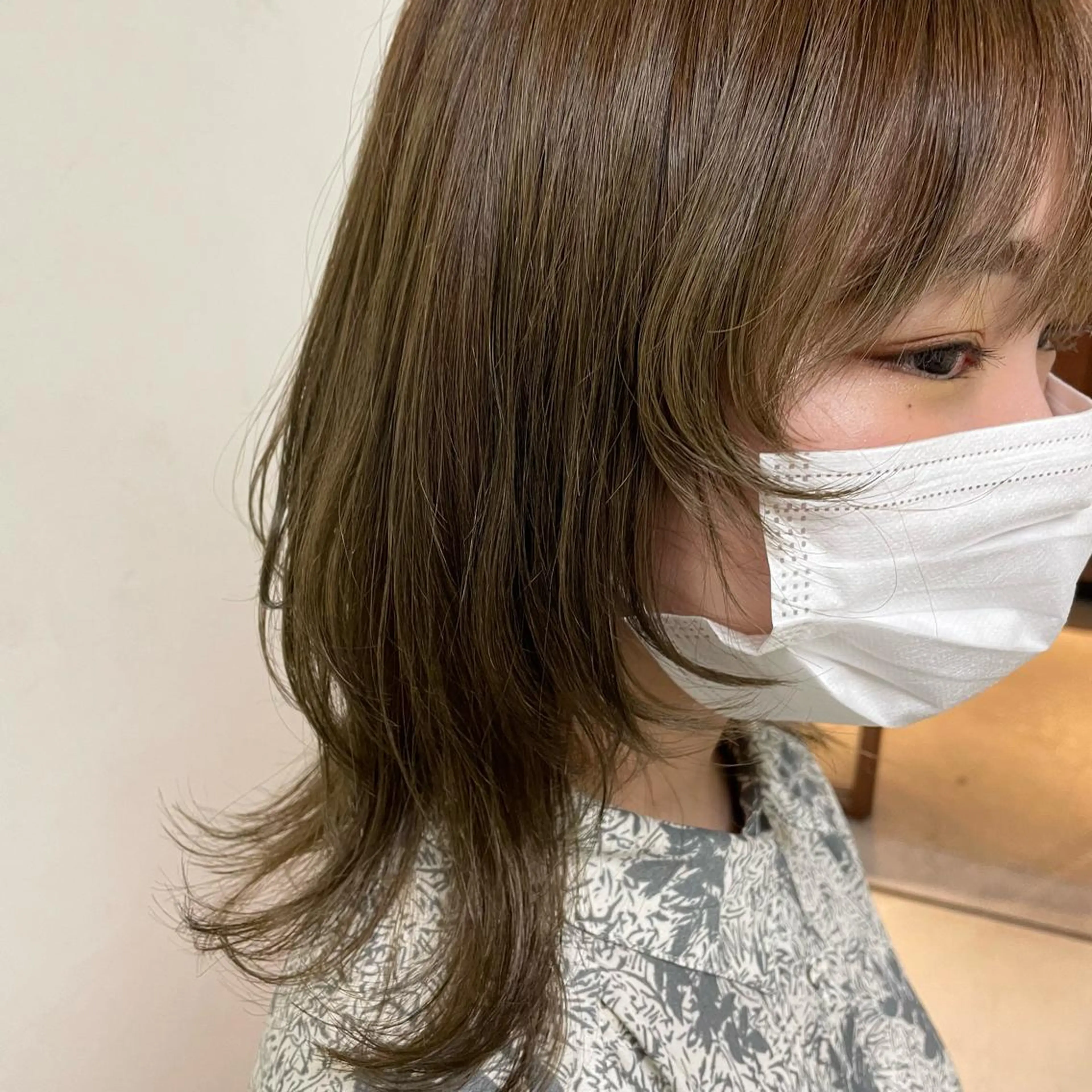 ミディアム カラー ヘアアレンジ カット ヘアカラー 縮毛矯正 トリートメント maoブリーチ無し 似合わせカラーのヘアスタイル